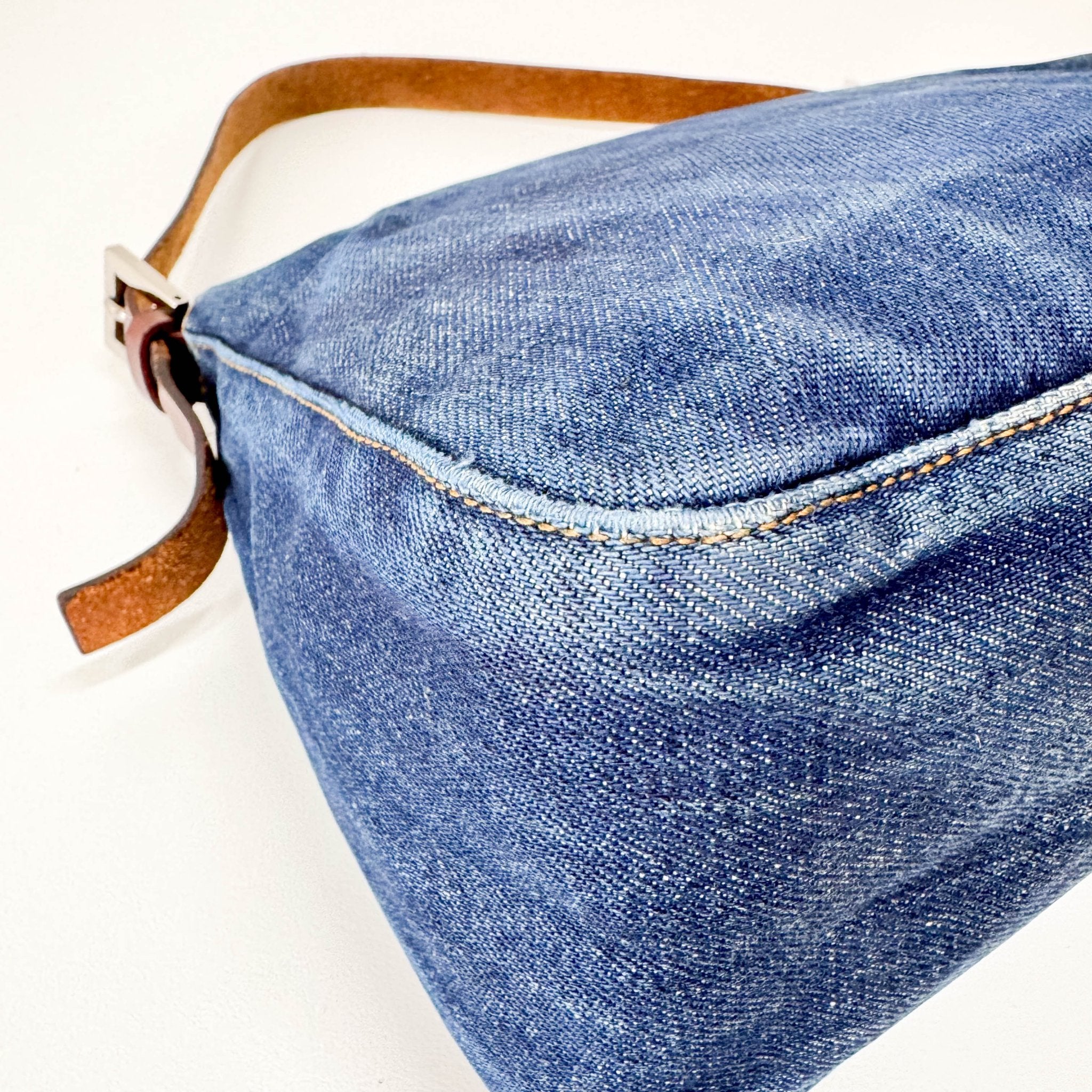 FENDI Mamma Baguette Blue Denim, in , Sold by HIVE PRELOVED - Shoulder Bags, ,