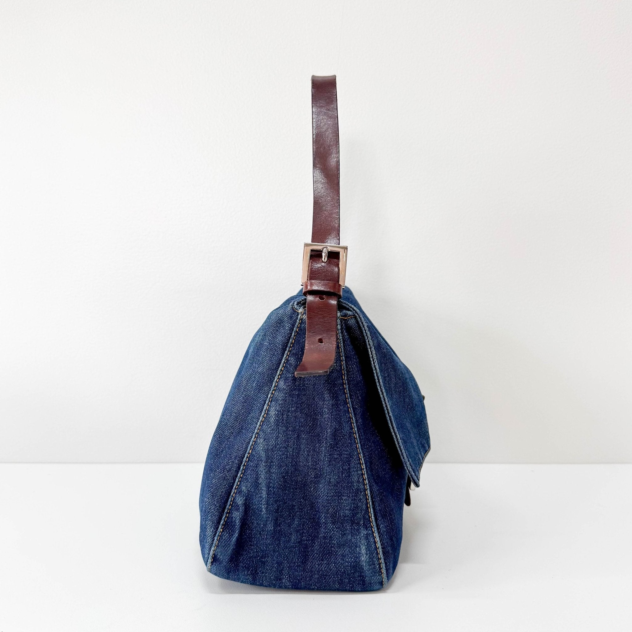 FENDI Mamma Baguette Blue Denim, in , Sold by HIVE PRELOVED - Shoulder Bags, ,