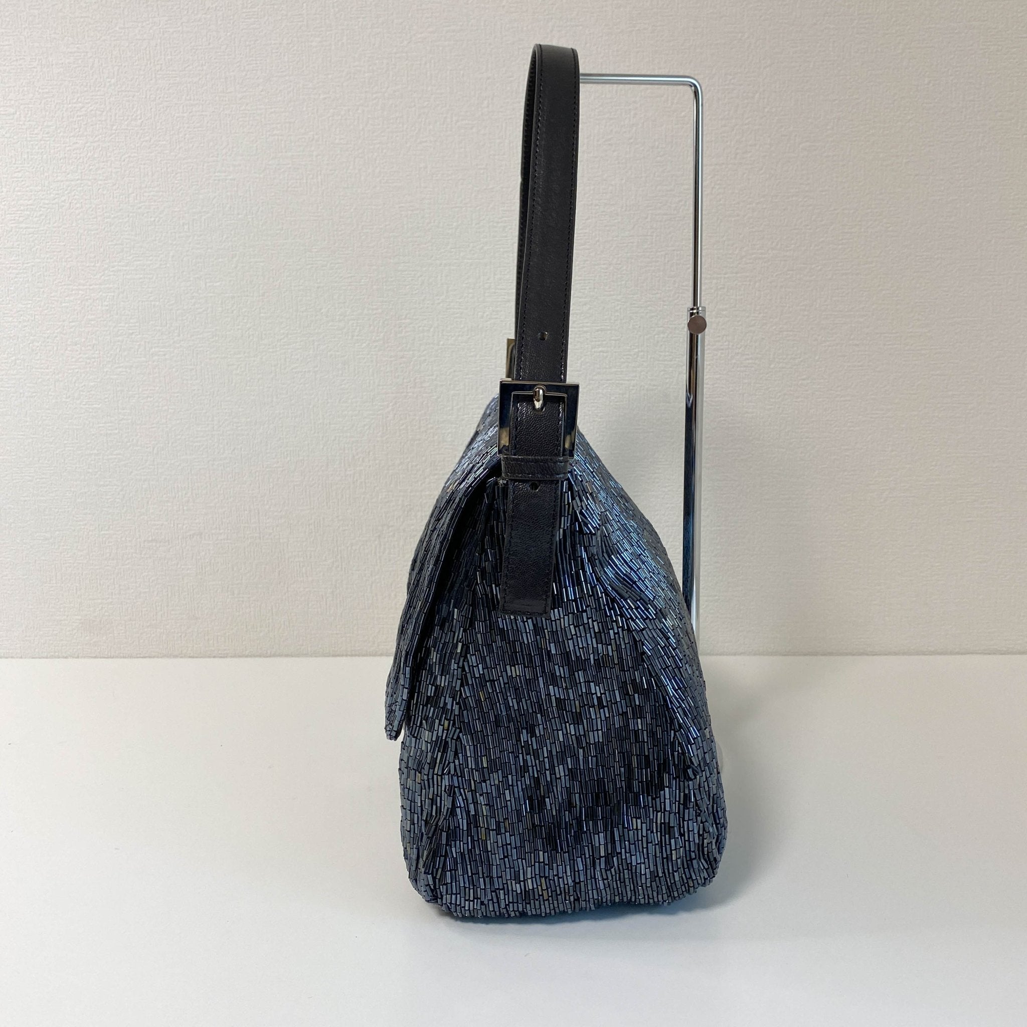 FENDI Mamma Baguette Dark Navy Beaded Shoulder Bag, in , Sold by HIVE PRELOVED - Shoulder Bags, ,