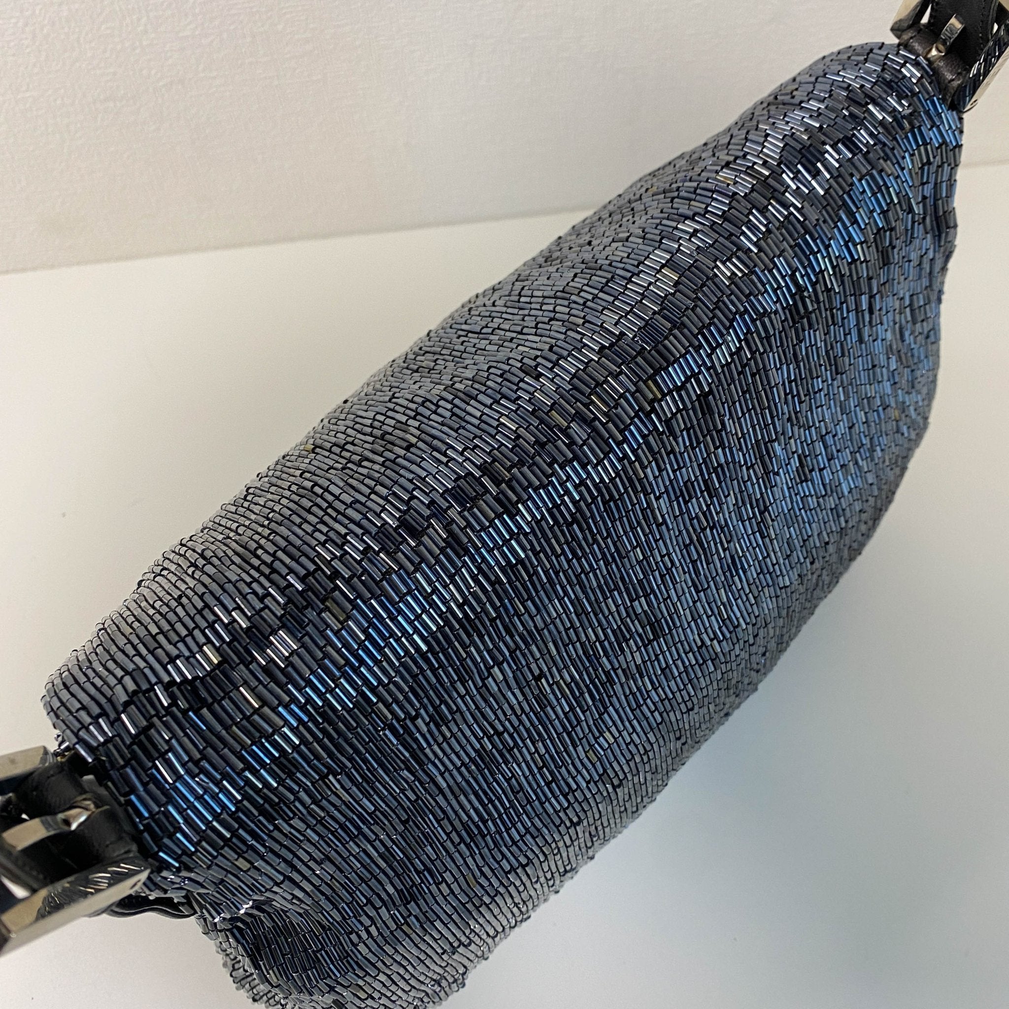 FENDI Mamma Baguette Dark Navy Beaded Shoulder Bag, in , Sold by HIVE PRELOVED - Shoulder Bags, ,