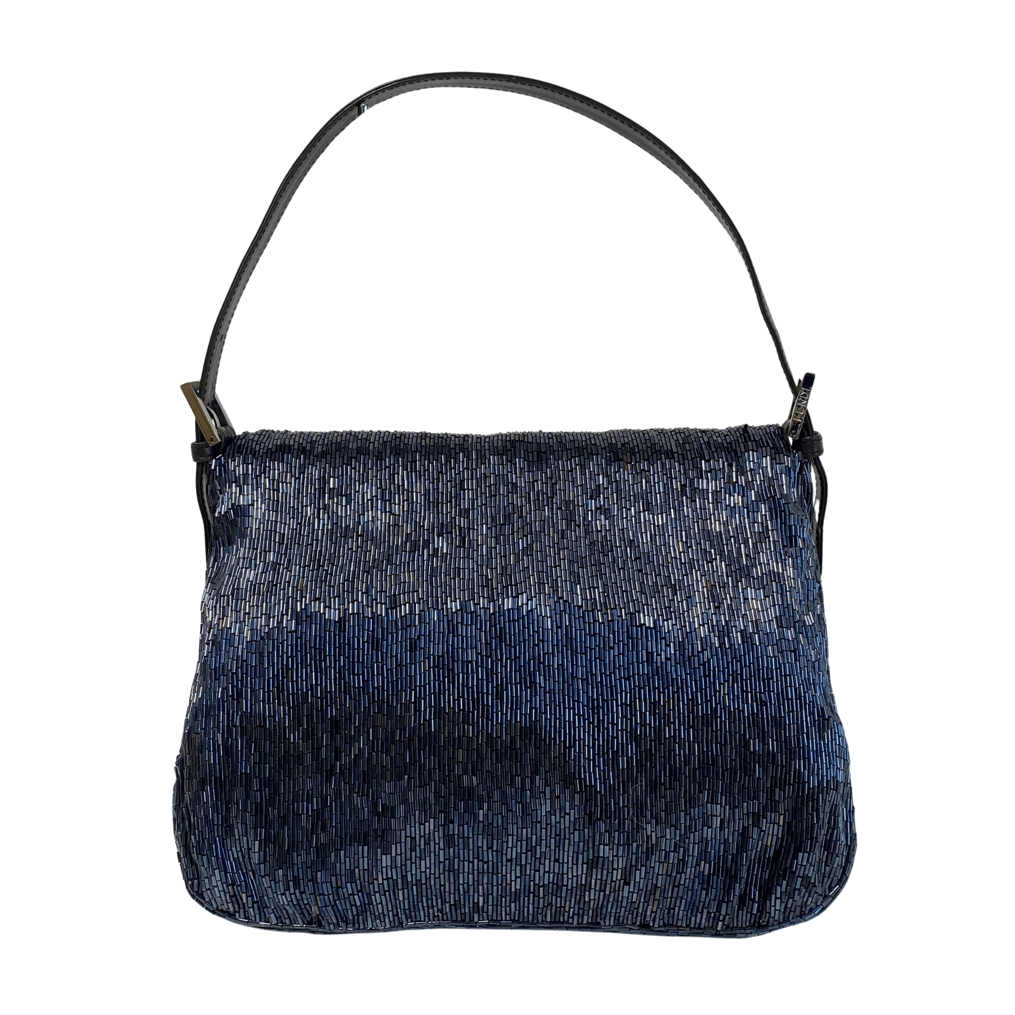 FENDI Mamma Baguette Dark Navy Beaded Shoulder Bag, in , Sold by HIVE PRELOVED - Shoulder Bags, ,