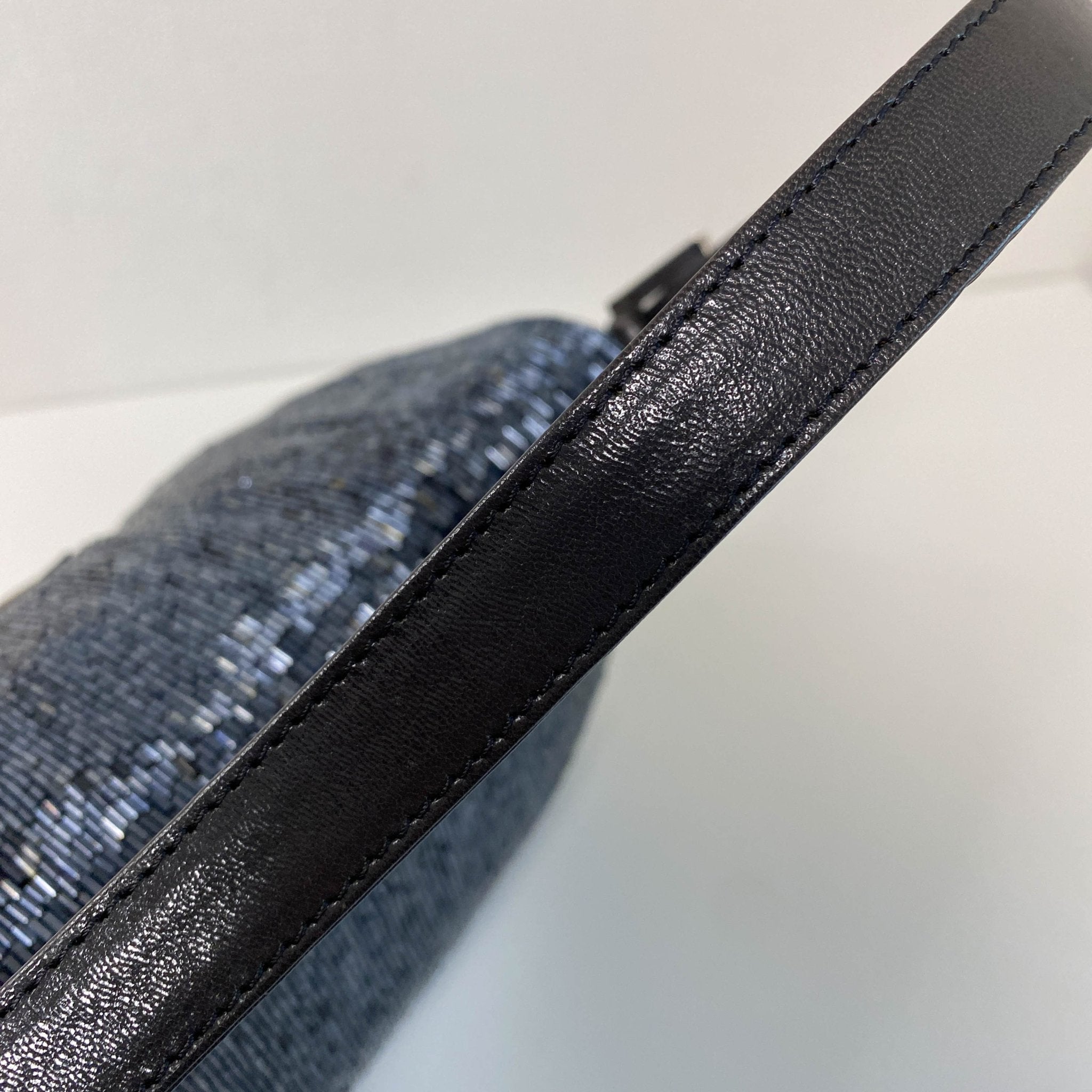 FENDI Mamma Baguette Dark Navy Beaded Shoulder Bag, in , Sold by HIVE PRELOVED - Shoulder Bags, ,