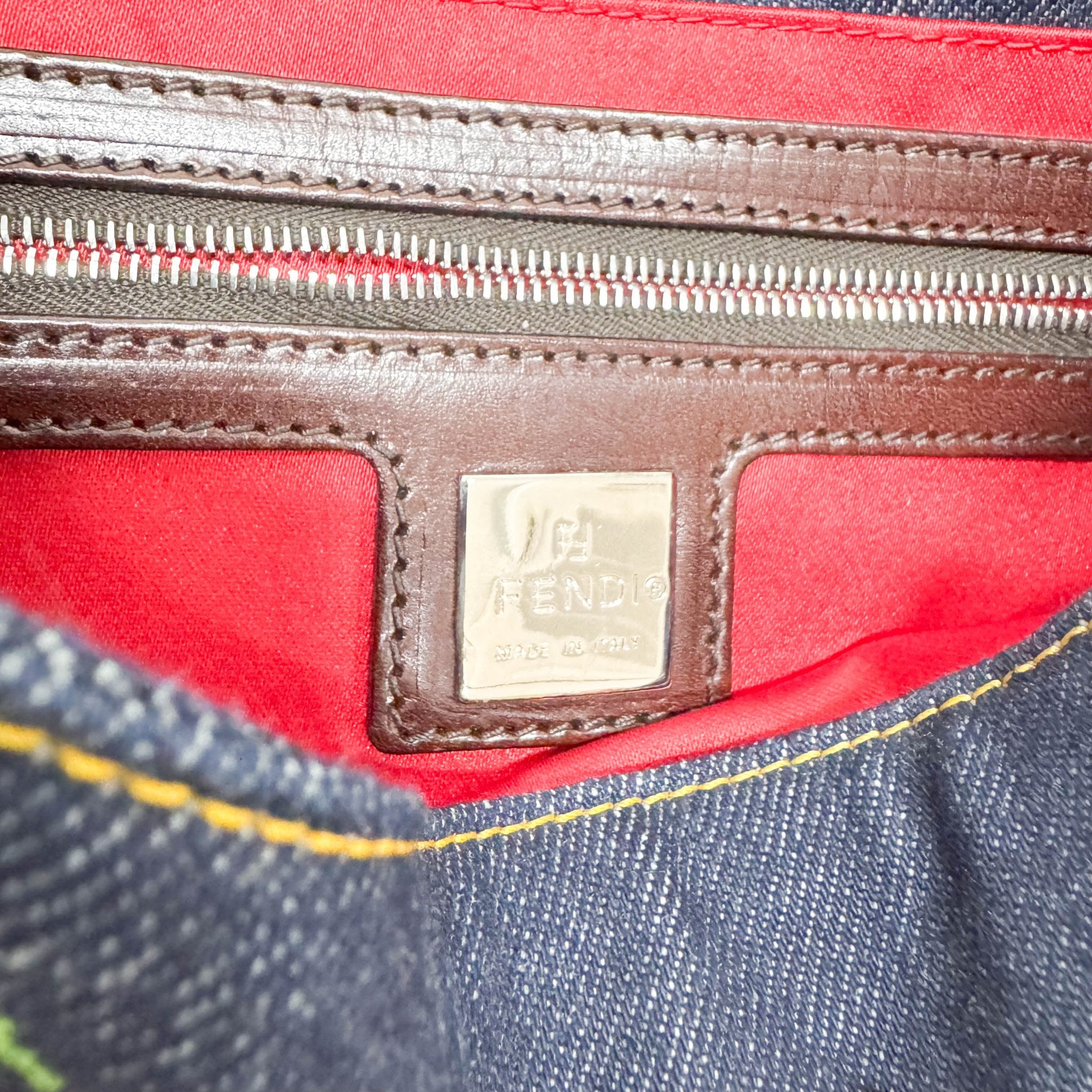 FENDI Mamma Baguette Denim Floral, in , Sold by HIVE PRELOVED - Shoulder Bags, ,