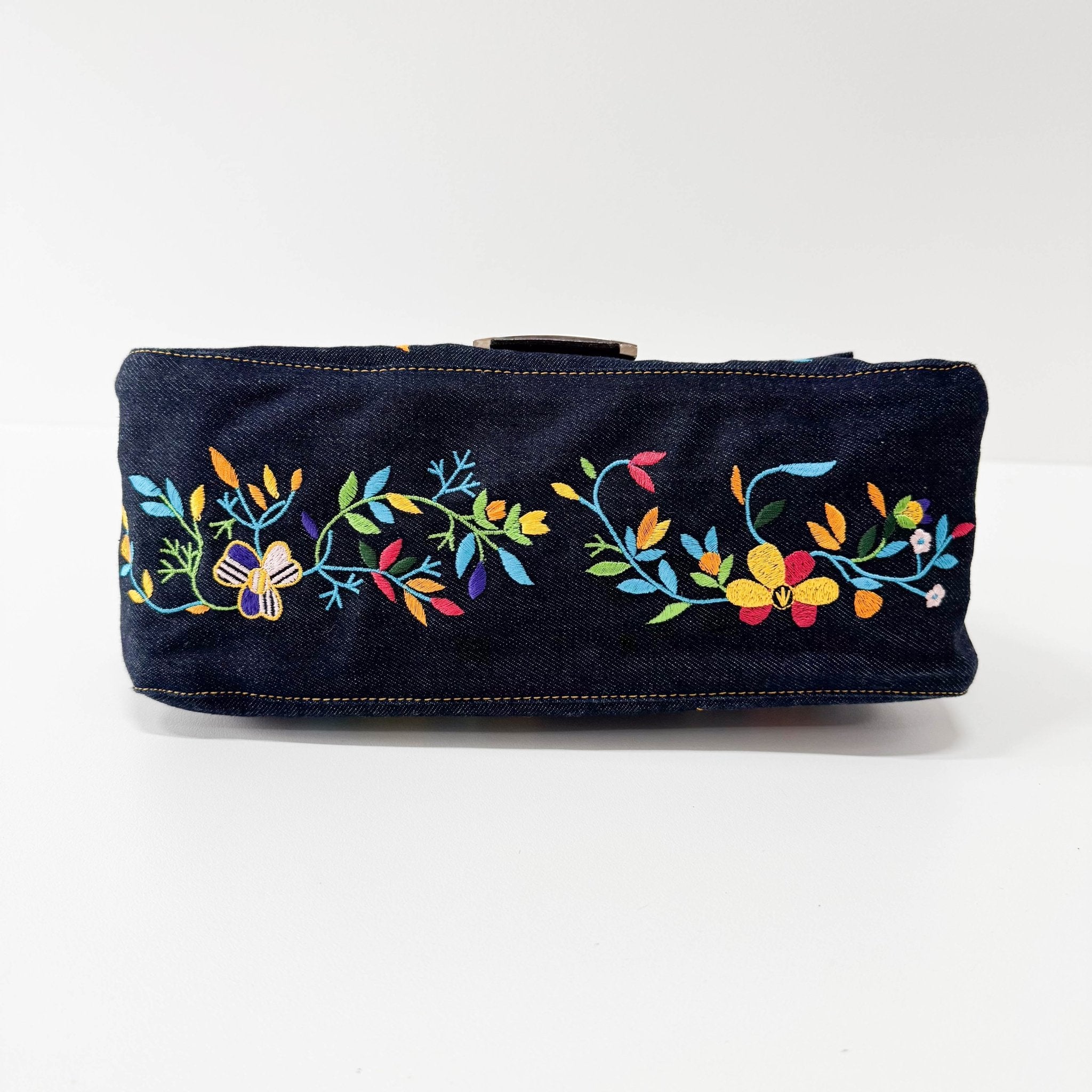 FENDI Mamma Baguette Denim Floral, in , Sold by HIVE PRELOVED - Shoulder Bags, ,