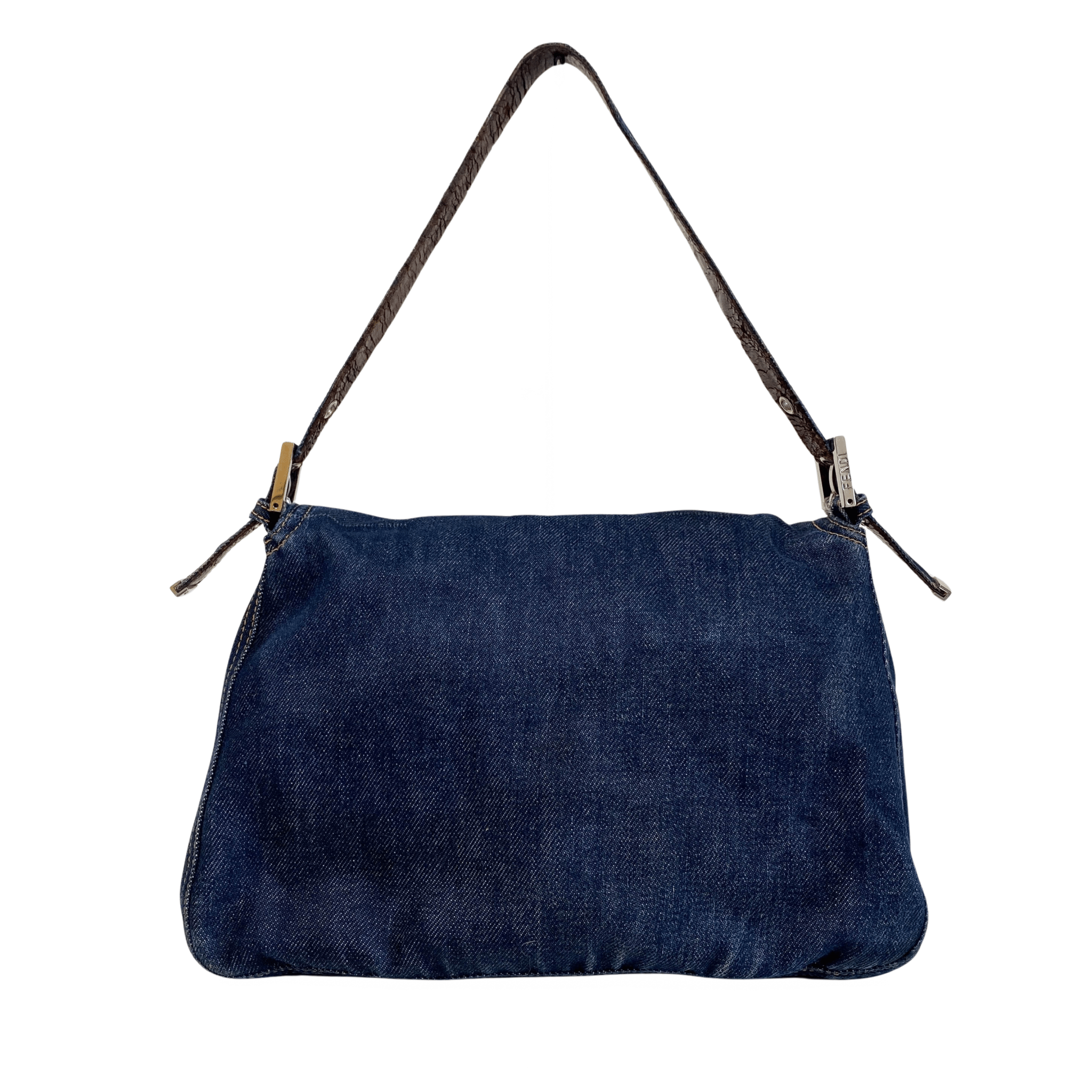 FENDI Mamma Baguette Denim Shoulder Bag, in , Sold by HIVE PRELOVED - Shoulder Bags, ,
