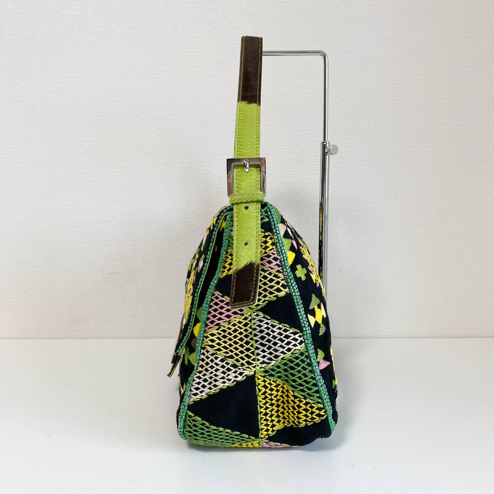 FENDI Mamma Baguette Floral Beaded and Embroidered Shoulder Bag, in , Sold by HIVE PRELOVED - Shoulder Bags, ,