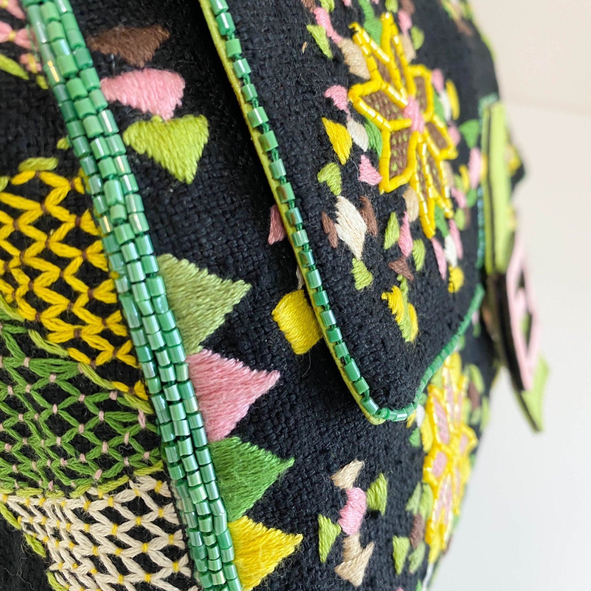 FENDI Mamma Baguette Floral Beaded and Embroidered Shoulder Bag, in , Sold by HIVE PRELOVED - Shoulder Bags, ,