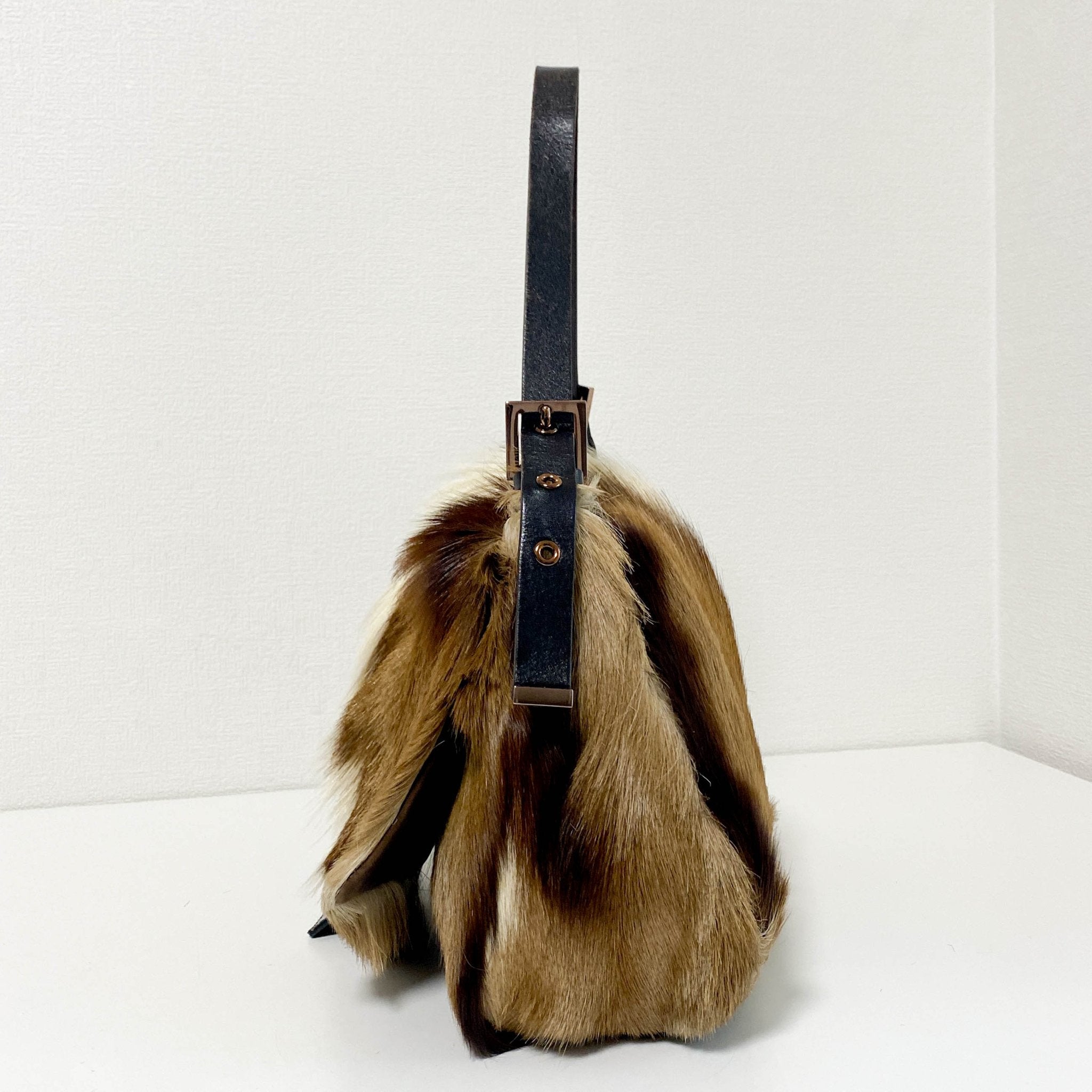 FENDI Mamma Baguette Gazelle Fur Shoulder Bag, in , Sold by HIVE PRELOVED - Shoulder Bags, ,