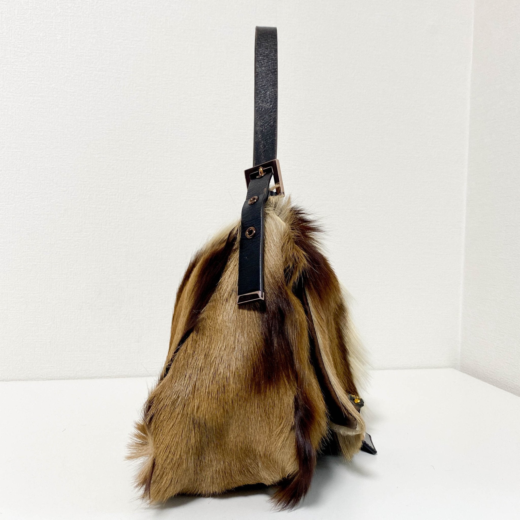 FENDI Mamma Baguette Gazelle Fur Shoulder Bag, in , Sold by HIVE PRELOVED - Shoulder Bags, ,