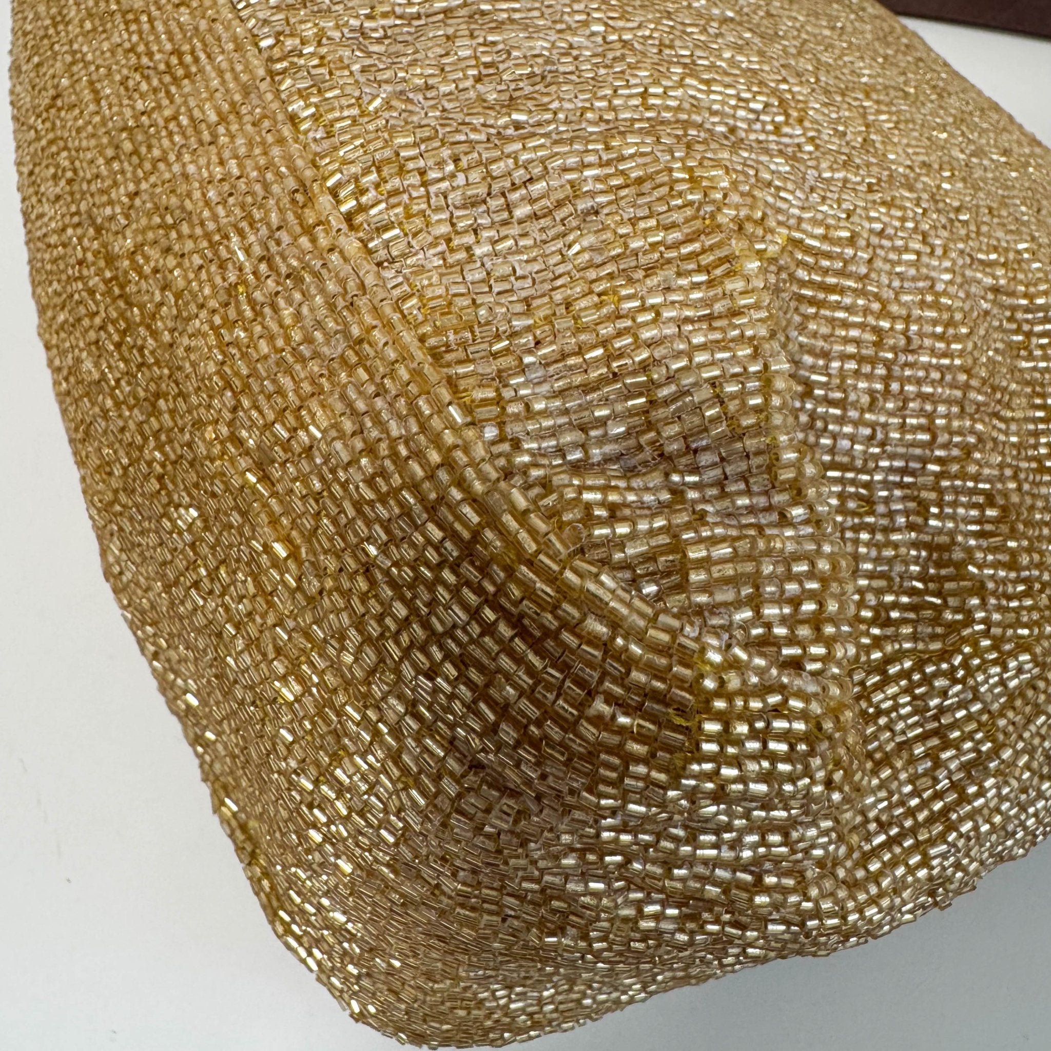 FENDI Mamma Baguette Gold Beaded Shoulder Bag, in , Sold by HIVE PRELOVED - Shoulder Bags, ,