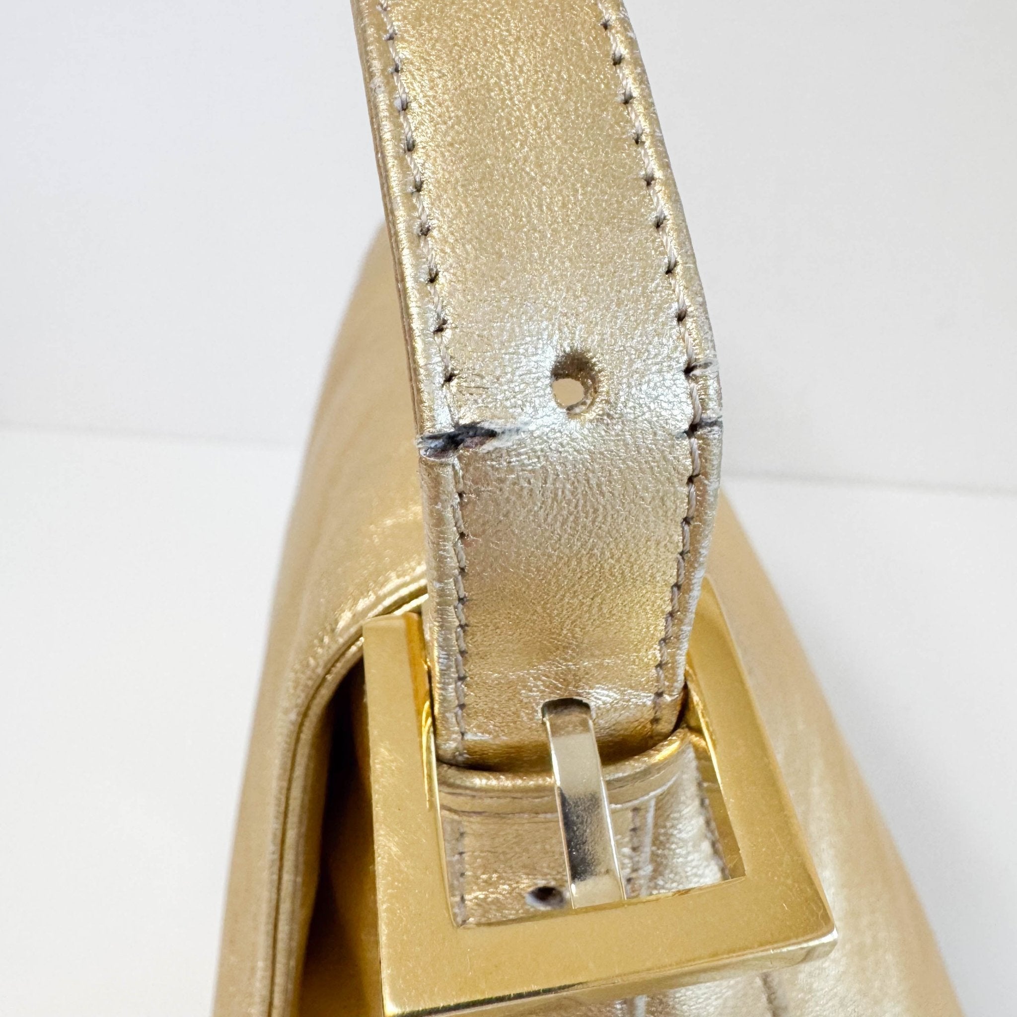 FENDI Mamma Baguette Gold Shoulder Bag, in , Sold by HIVE PRELOVED - Shoulder Bags, ,