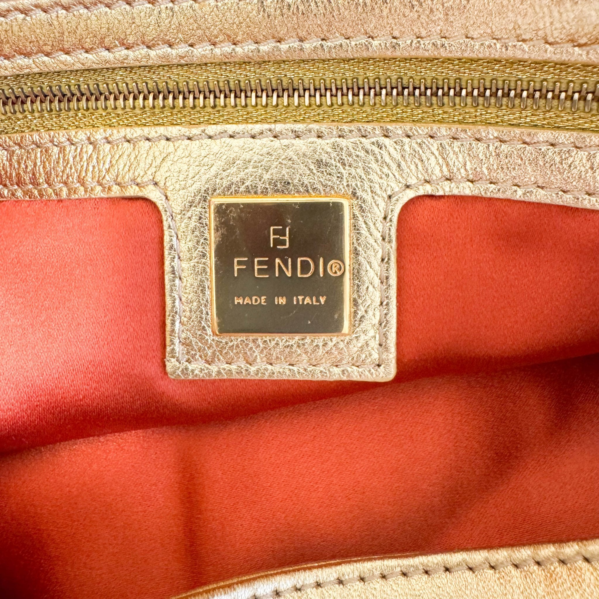 FENDI Mamma Baguette Gold Shoulder Bag, in , Sold by HIVE PRELOVED - Shoulder Bags, ,