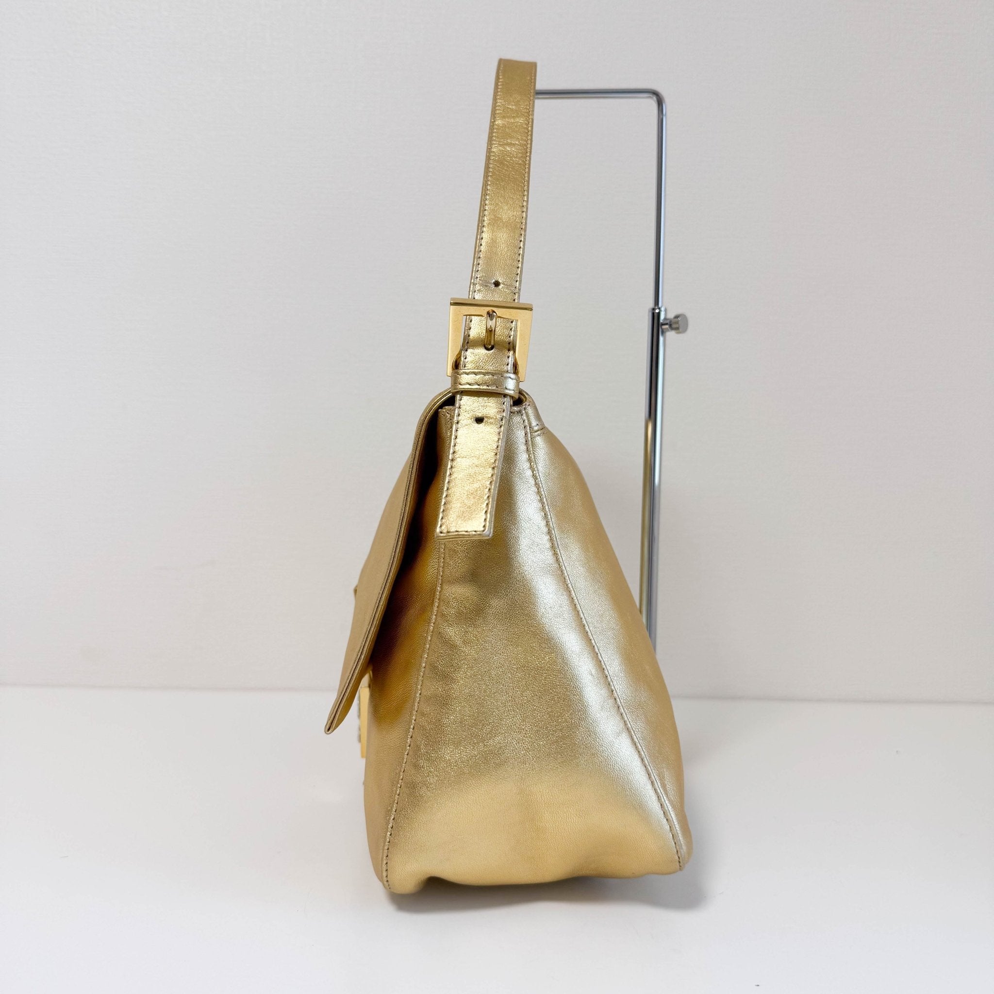 FENDI Mamma Baguette Gold Shoulder Bag, in , Sold by HIVE PRELOVED - Shoulder Bags, ,