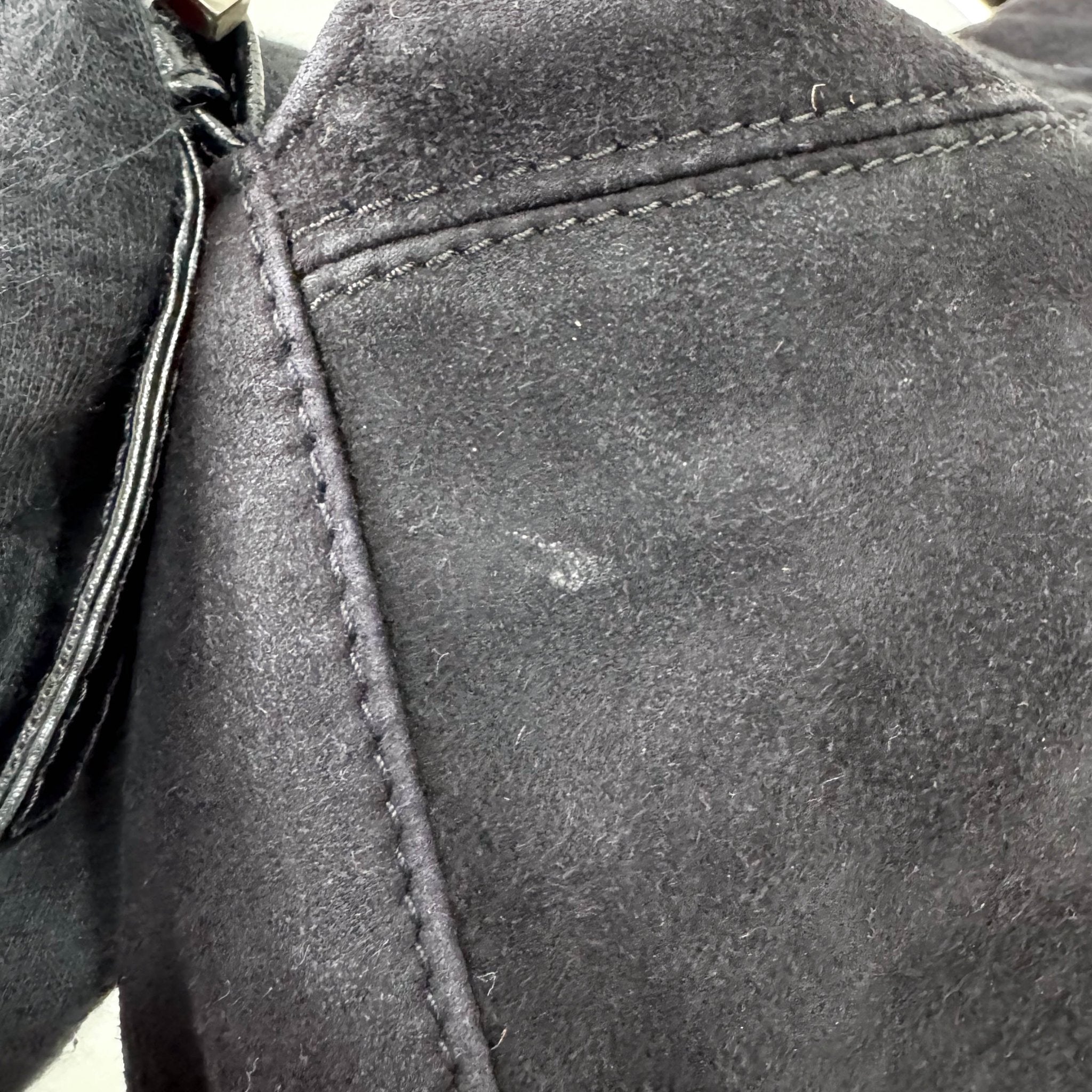 FENDI Mamma Baguette in Black Suede with Rhinestone Crystals Buckle Detail, in , Sold by HIVE PRELOVED - Shoulder Bags, ,