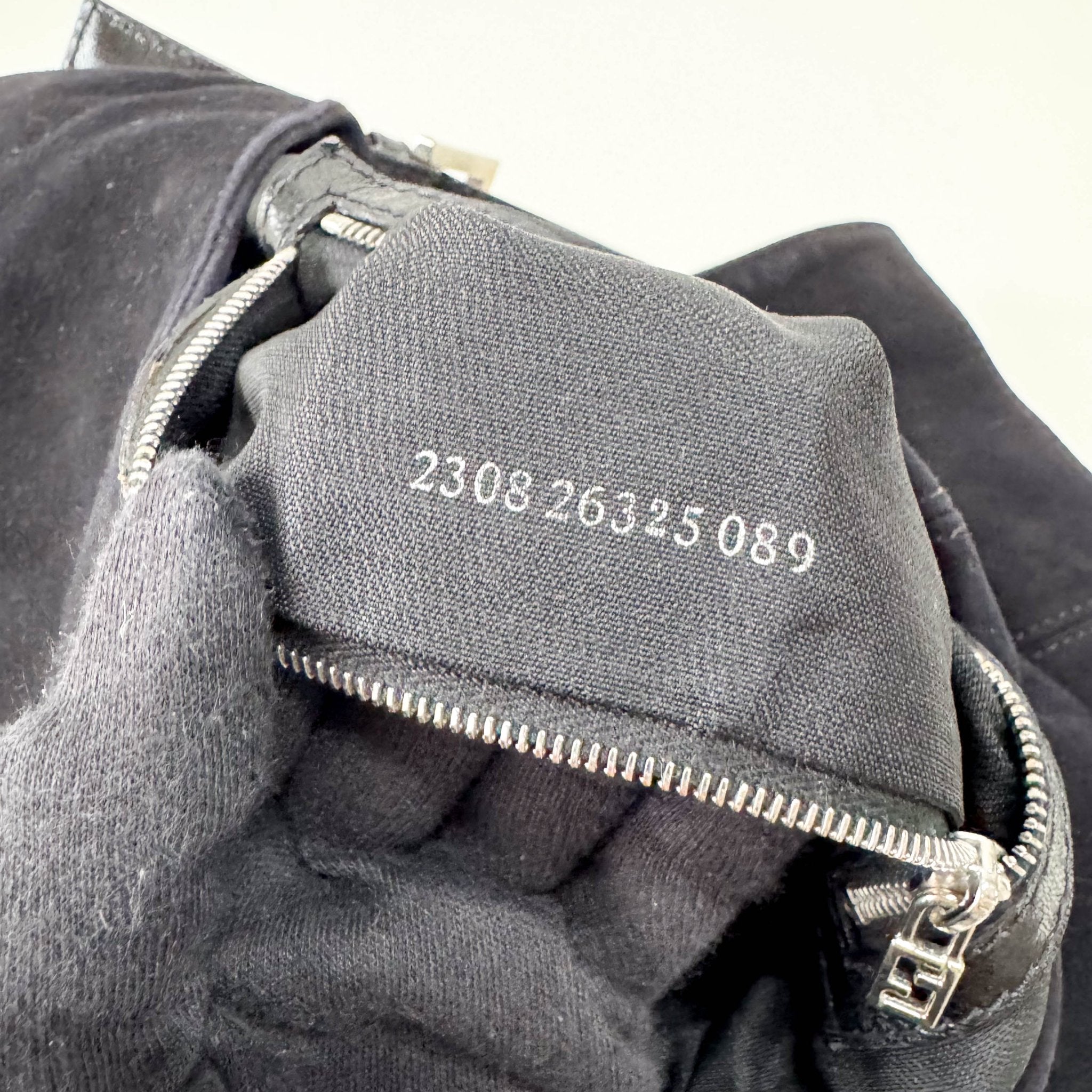 FENDI Mamma Baguette in Black Suede with Rhinestone Crystals Buckle Detail, in , Sold by HIVE PRELOVED - Shoulder Bags, ,