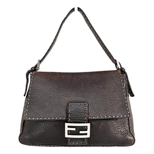 FENDI Mamma Baguette Leather Handbag, in , Sold by HIVE PRELOVED - , ,
