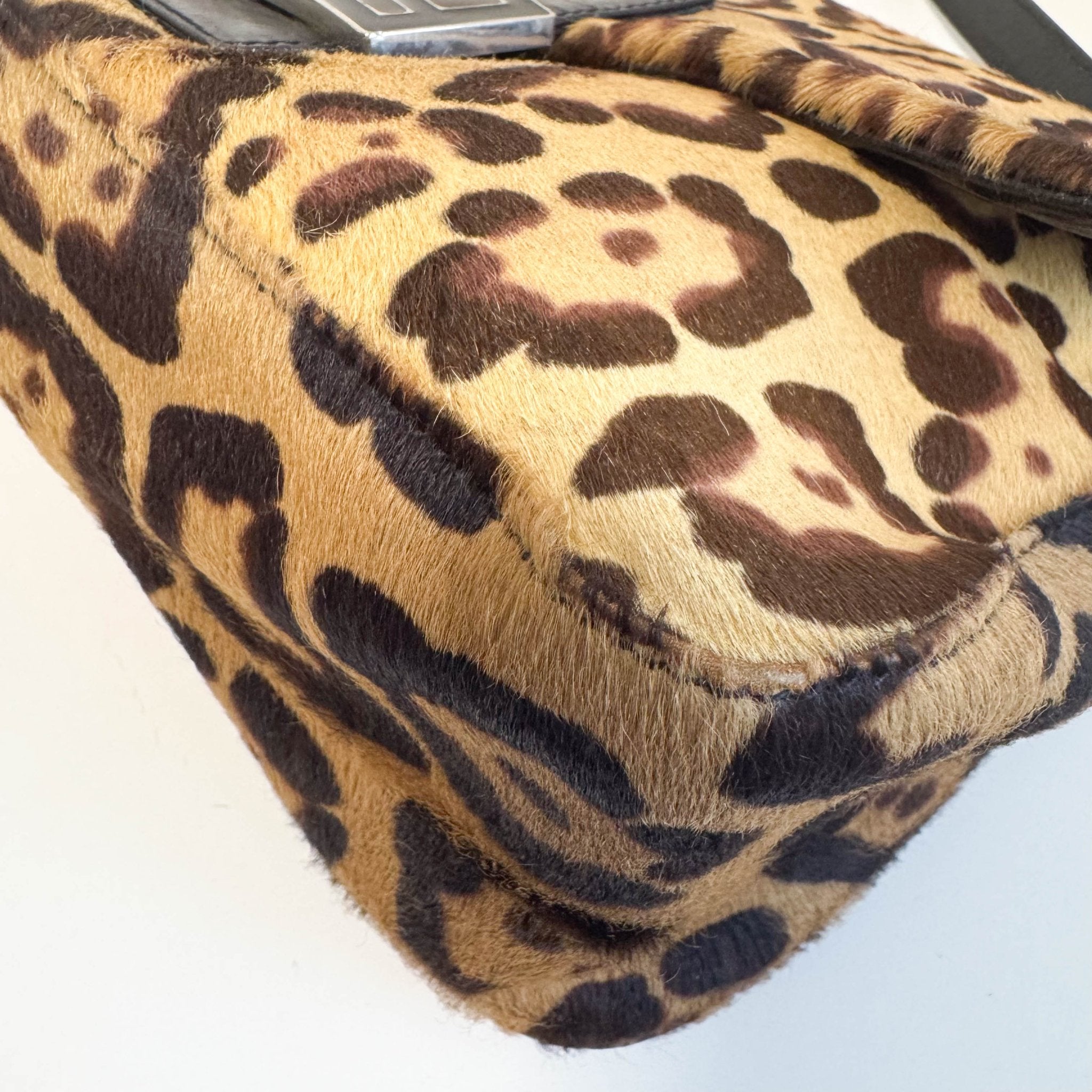 FENDI Mamma Baguette Leopard Pony Hair Shoulder Bag, in , Sold by HIVE PRELOVED - Shoulder Bags, ,