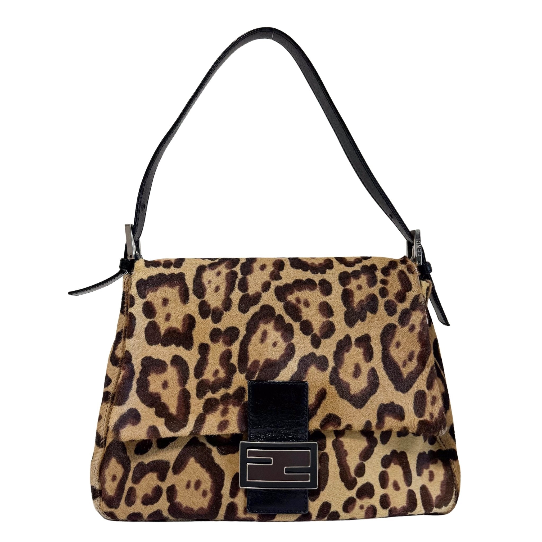 FENDI Mamma Baguette Leopard Pony Hair Shoulder Bag, in , Sold by HIVE PRELOVED - Shoulder Bags, ,