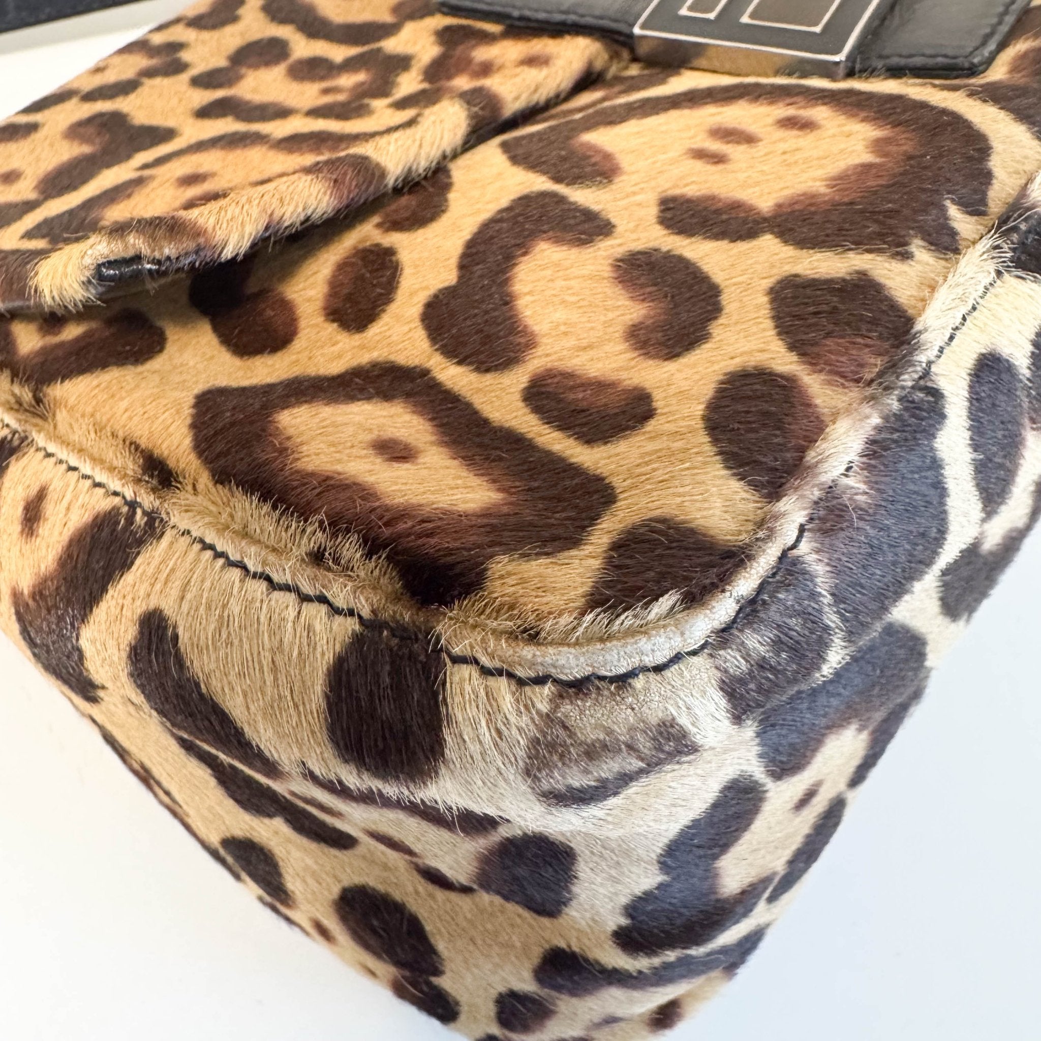 FENDI Mamma Baguette Leopard Pony Hair Shoulder Bag, in , Sold by HIVE PRELOVED - Shoulder Bags, ,