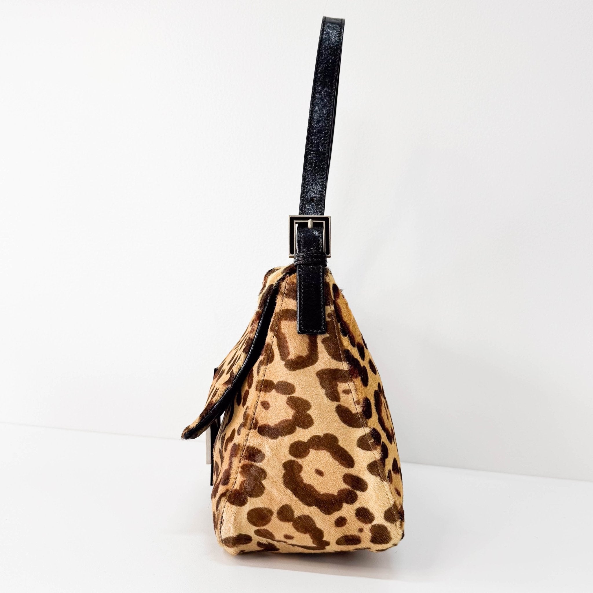 FENDI Mamma Baguette Leopard Print Pony Hair Shoulder Bag, in , Sold by HIVE PRELOVED - Shoulder Bags, ,