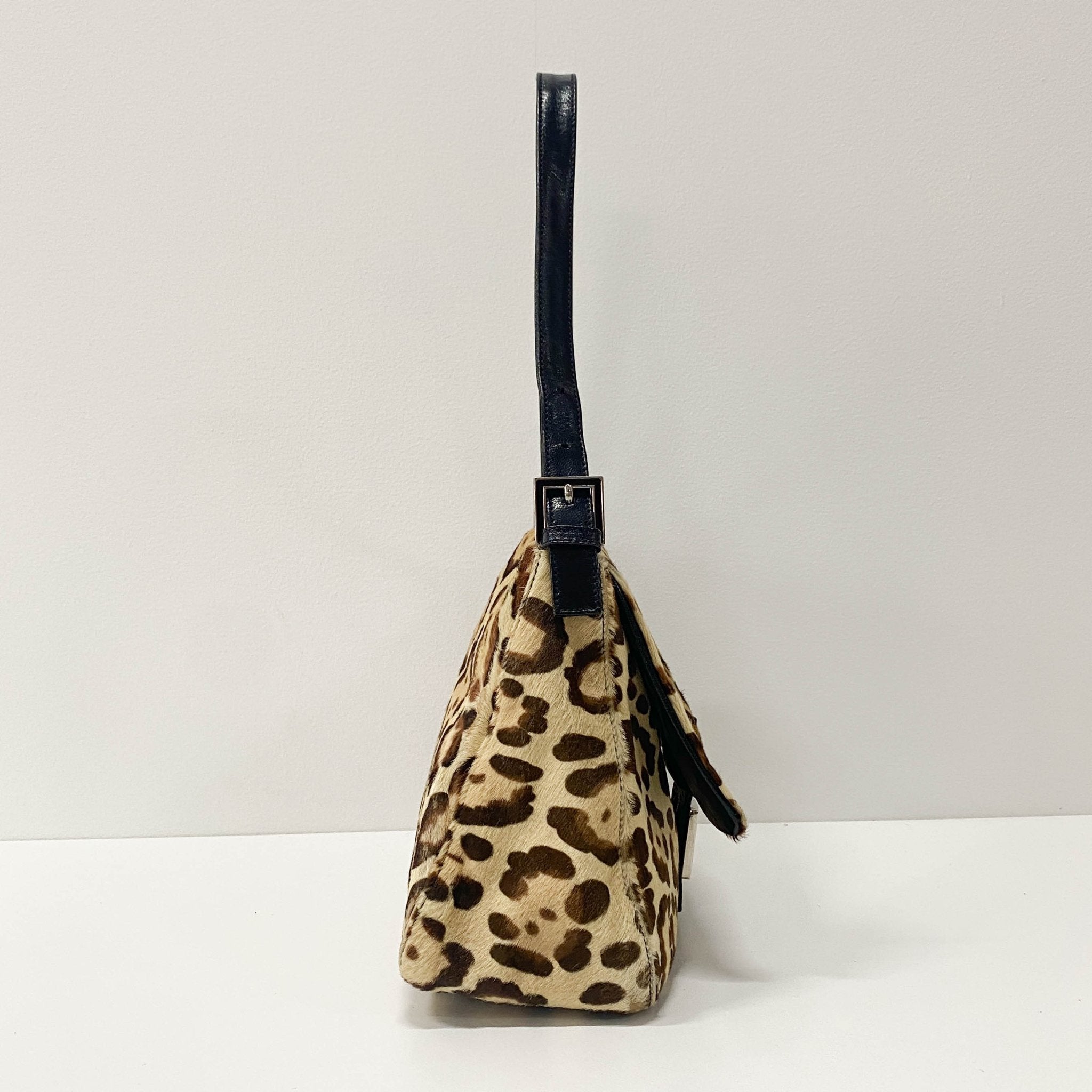 FENDI Mamma Baguette Leopard Print Pony Hair Shoulder Bag, in , Sold by HIVE PRELOVED - Shoulder Bags, ,