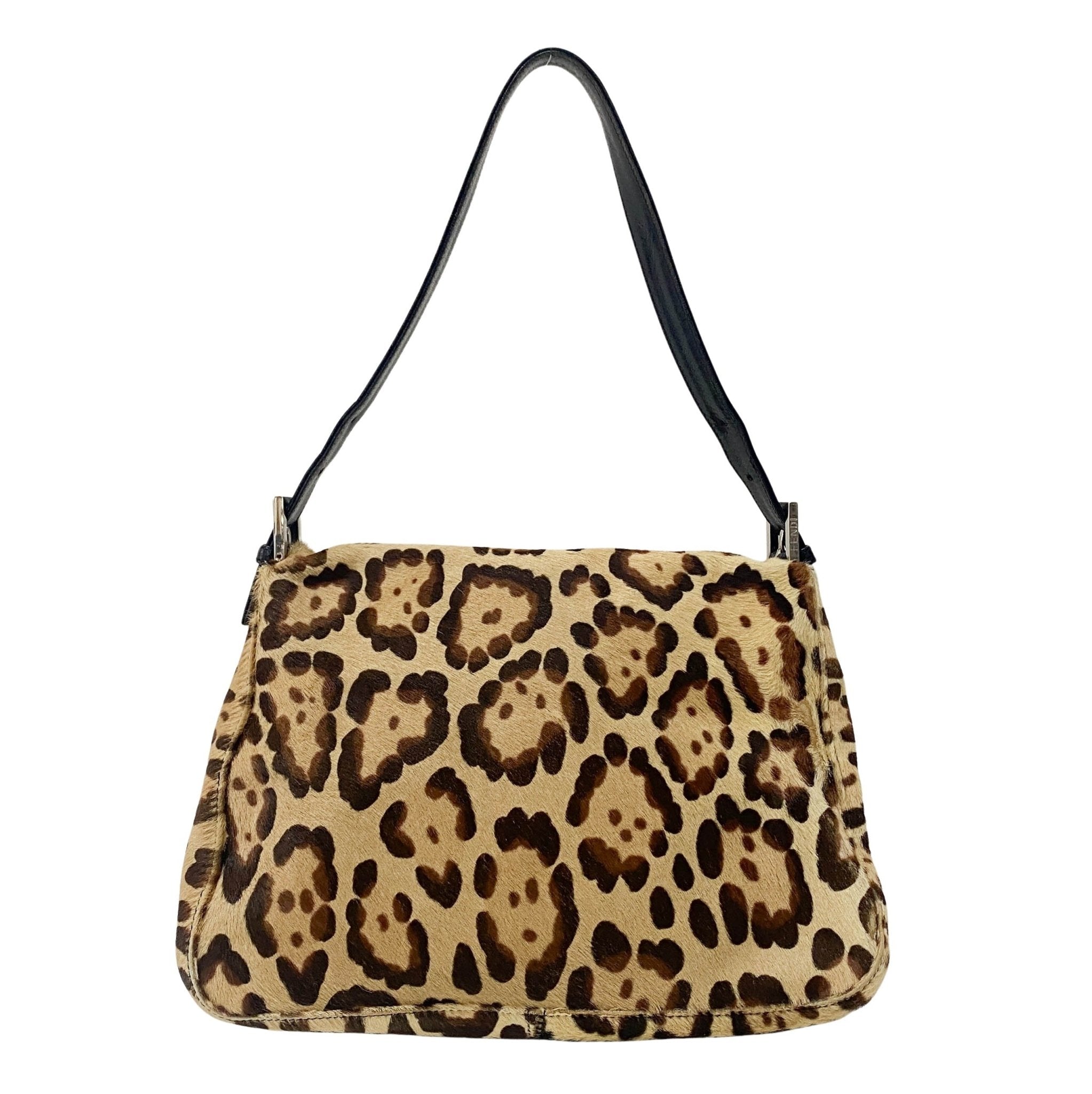 FENDI Mamma Baguette Leopard Print Pony Hair Shoulder Bag, in , Sold by HIVE PRELOVED - Shoulder Bags, ,