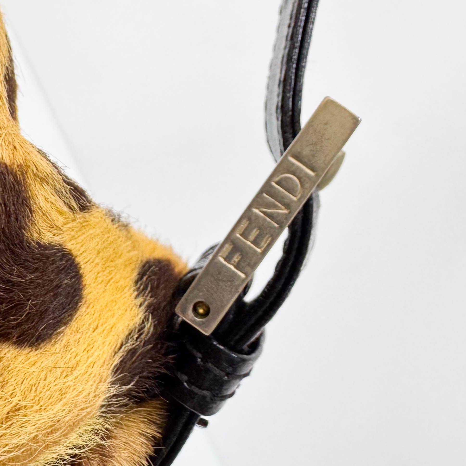 FENDI Mamma Baguette Leopard Print Pony Hair Shoulder Bag, in , Sold by HIVE PRELOVED - Shoulder Bags, ,