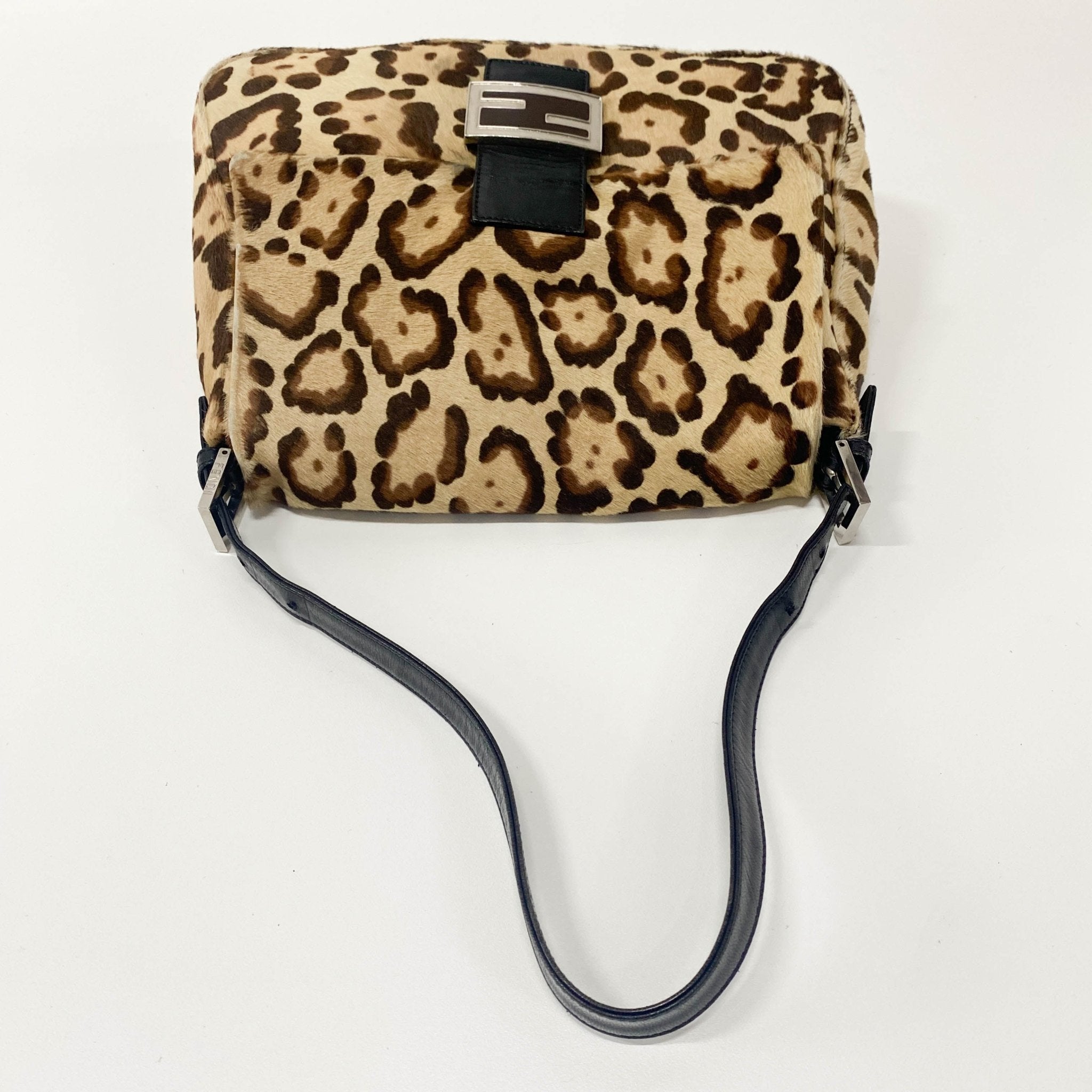 FENDI Mamma Baguette Leopard Print Pony Hair Shoulder Bag, in , Sold by HIVE PRELOVED - Shoulder Bags, ,