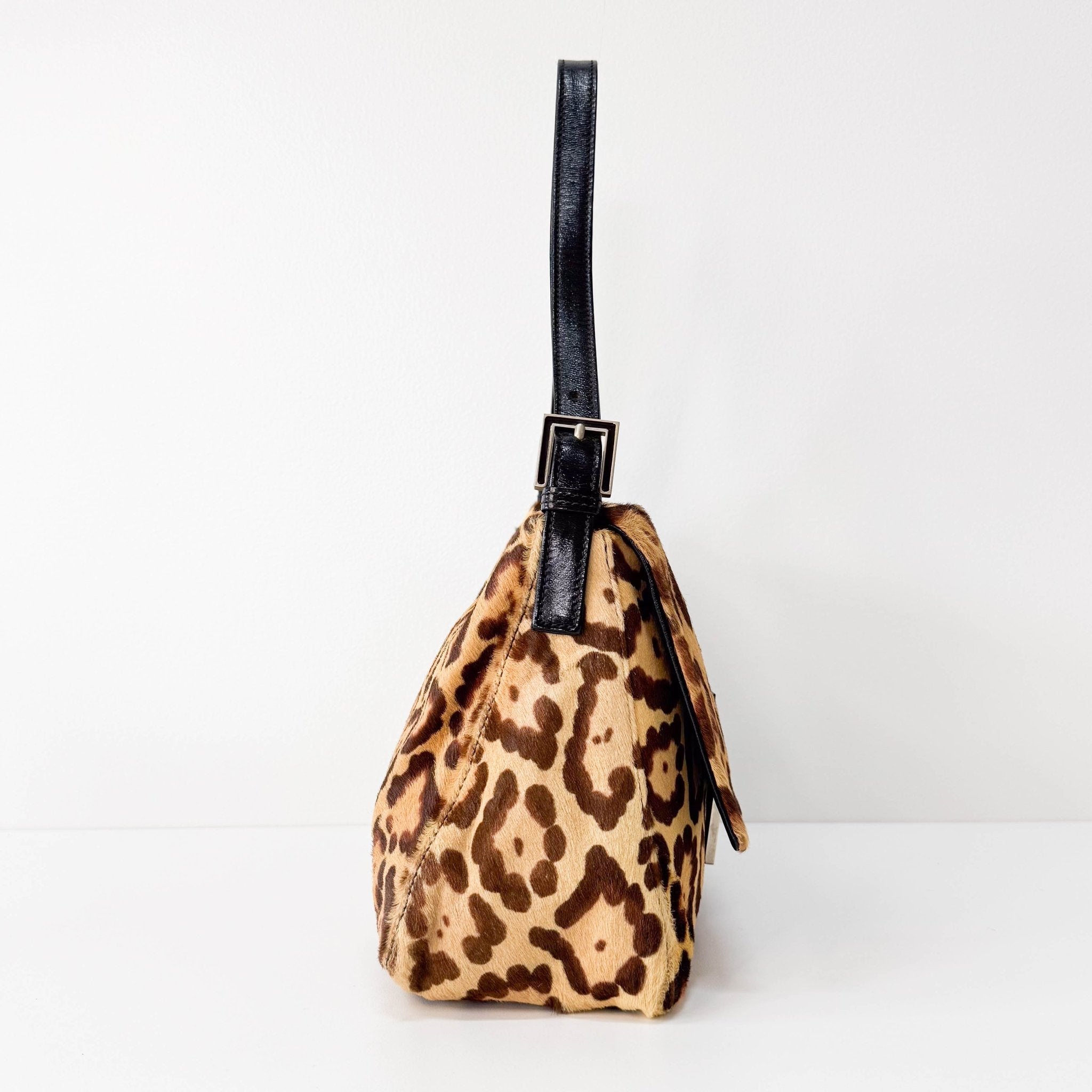 FENDI Mamma Baguette Leopard Print Pony Hair Shoulder Bag, in , Sold by HIVE PRELOVED - Shoulder Bags, ,