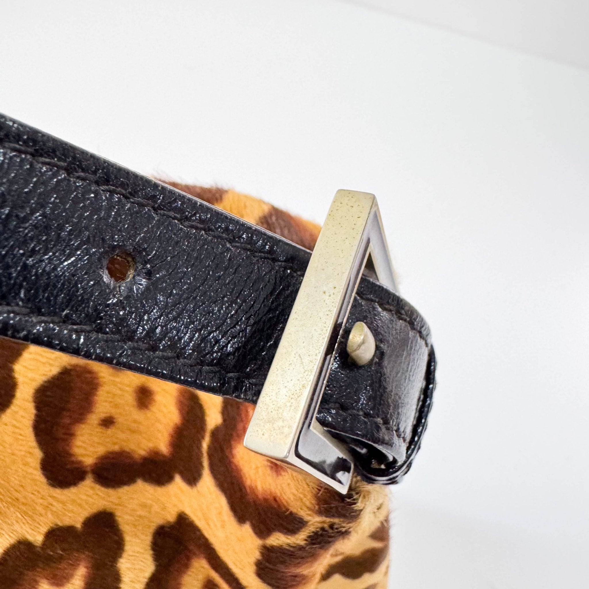 FENDI Mamma Baguette Leopard Print Pony Hair Shoulder Bag, in , Sold by HIVE PRELOVED - Shoulder Bags, ,