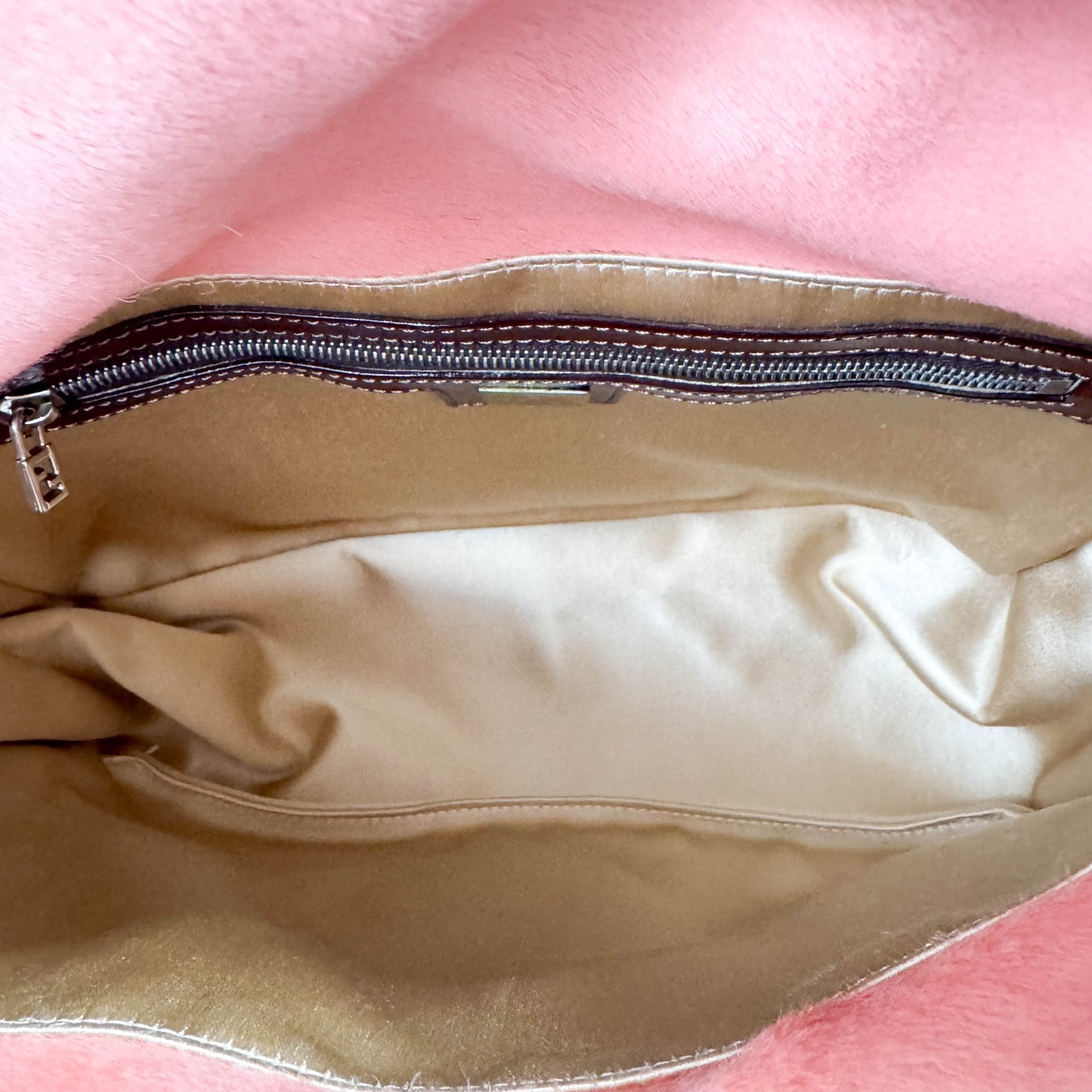 FENDI Mamma Baguette Pink Pony Hair Cow Print Shoulder Bag, in , Sold by HIVE PRELOVED - Shoulder Bags, ,