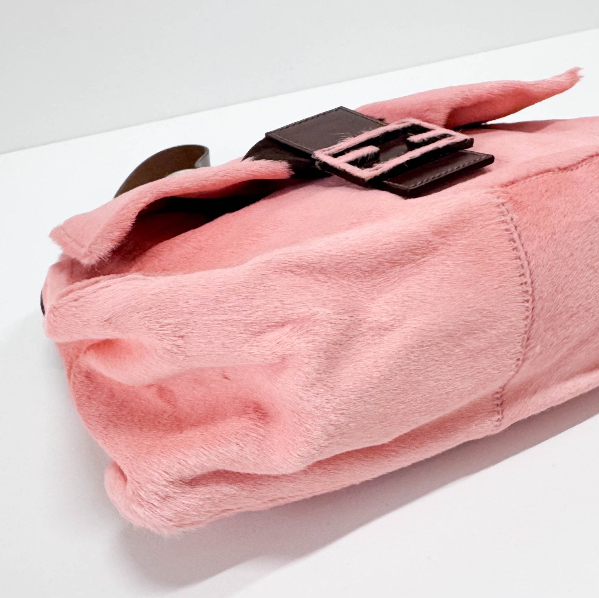 FENDI Mamma Baguette Pink Pony Hair Cow Print Shoulder Bag, in , Sold by HIVE PRELOVED - Shoulder Bags, ,