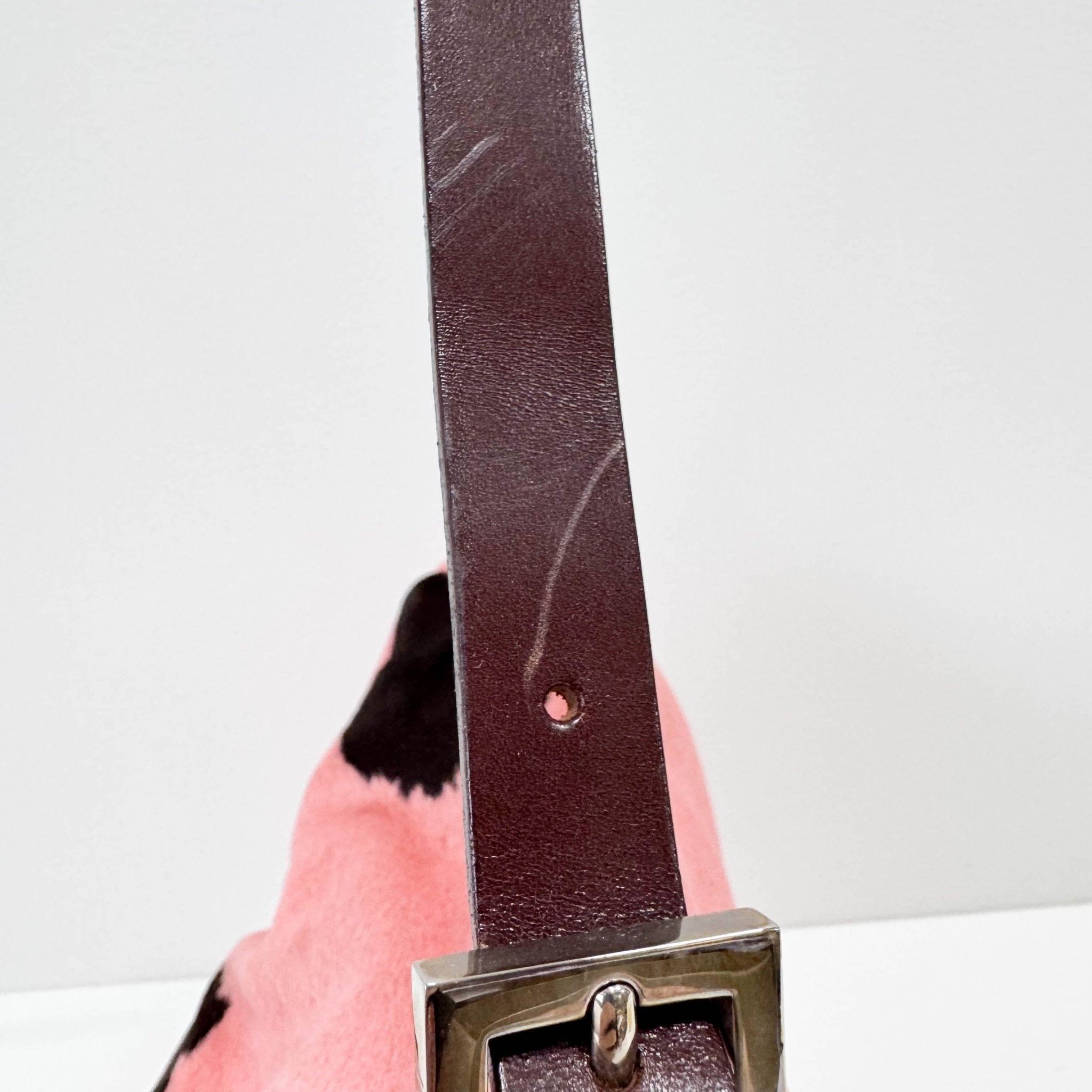 FENDI Mamma Baguette Pink Pony Hair Cow Print Shoulder Bag, in , Sold by HIVE PRELOVED - Shoulder Bags, ,