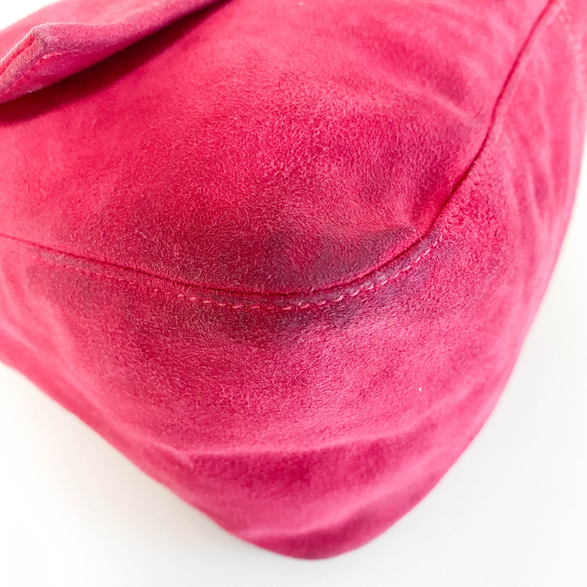FENDI Mamma Baguette Pink Suede Shoulder Bag, in , Sold by HIVE PRELOVED - Shoulder Bags, ,
