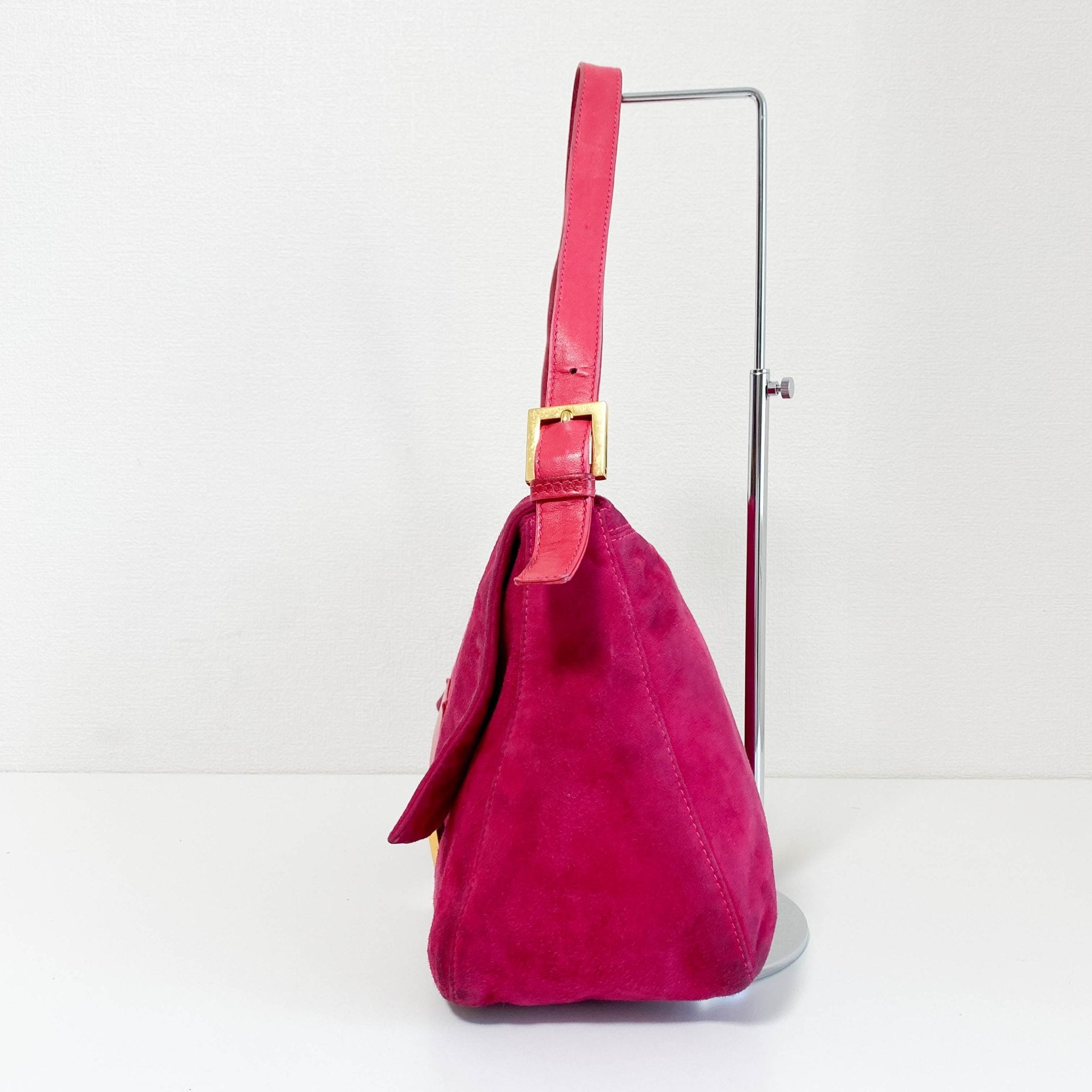 FENDI Mamma Baguette Pink Suede Shoulder Bag, in , Sold by HIVE PRELOVED - Shoulder Bags, ,