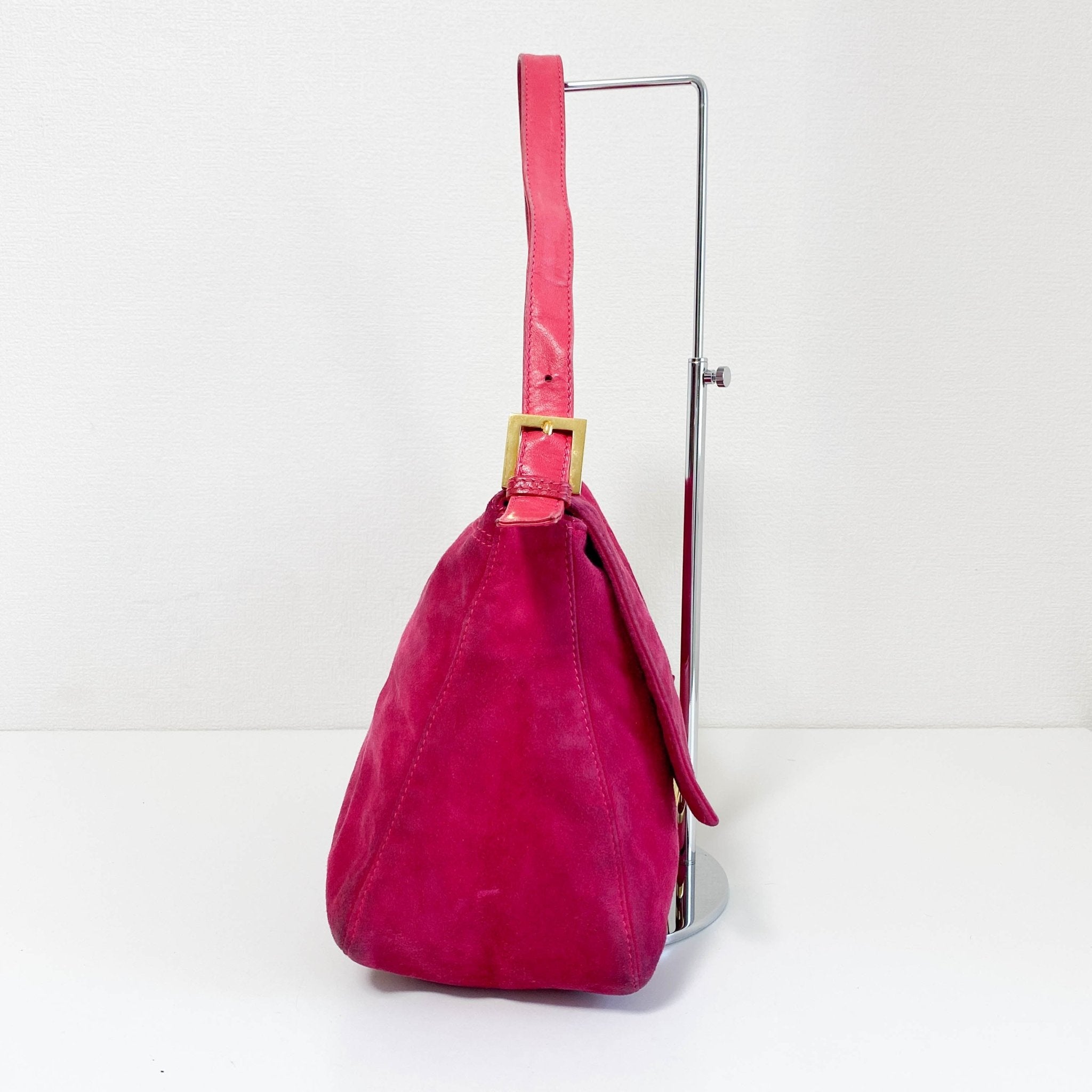 FENDI Mamma Baguette Pink Suede Shoulder Bag, in , Sold by HIVE PRELOVED - Shoulder Bags, ,