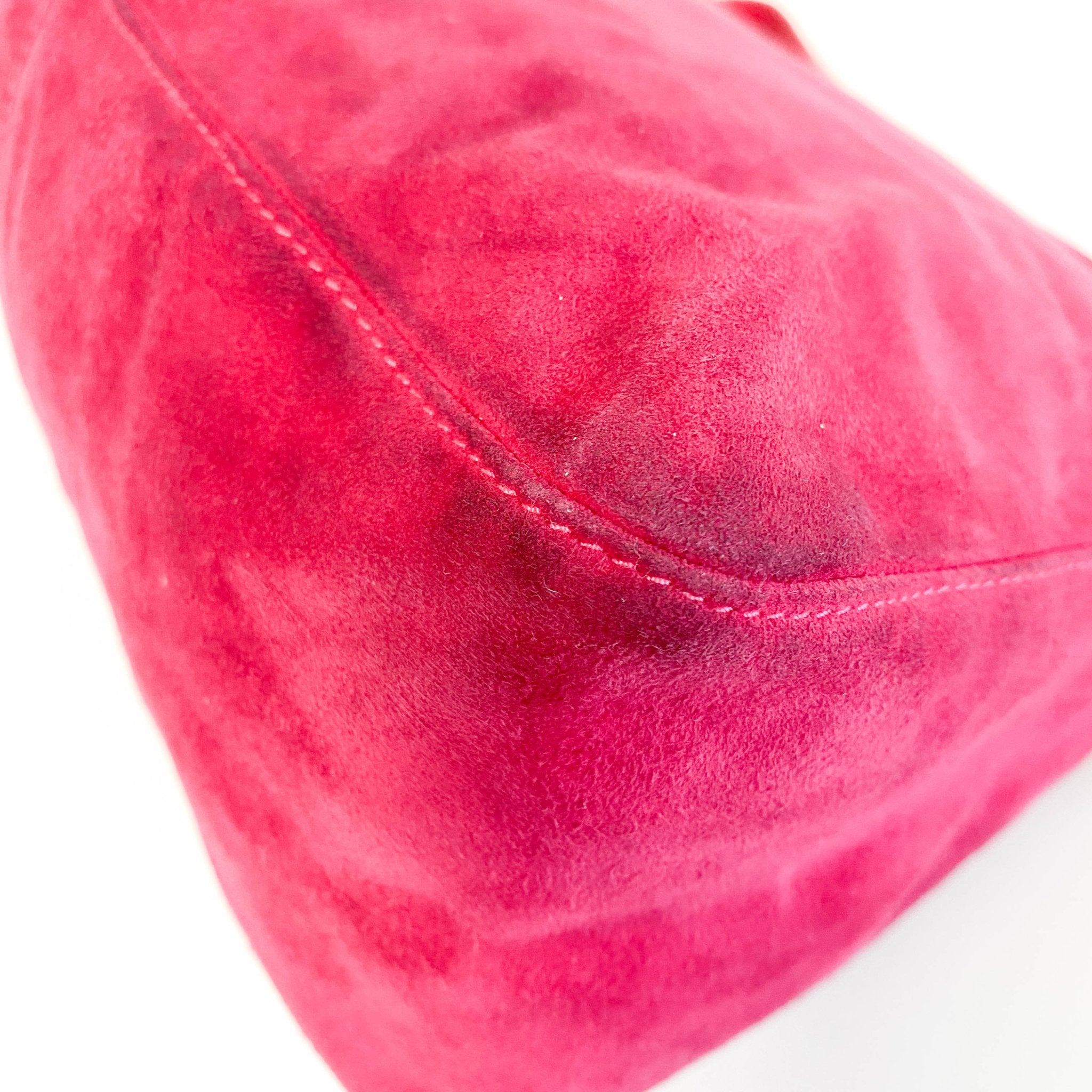 FENDI Mamma Baguette Pink Suede Shoulder Bag, in , Sold by HIVE PRELOVED - Shoulder Bags, ,