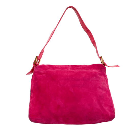 FENDI Mamma Baguette Pink Suede Shoulder Bag, in , Sold by HIVE PRELOVED - Shoulder Bags, ,