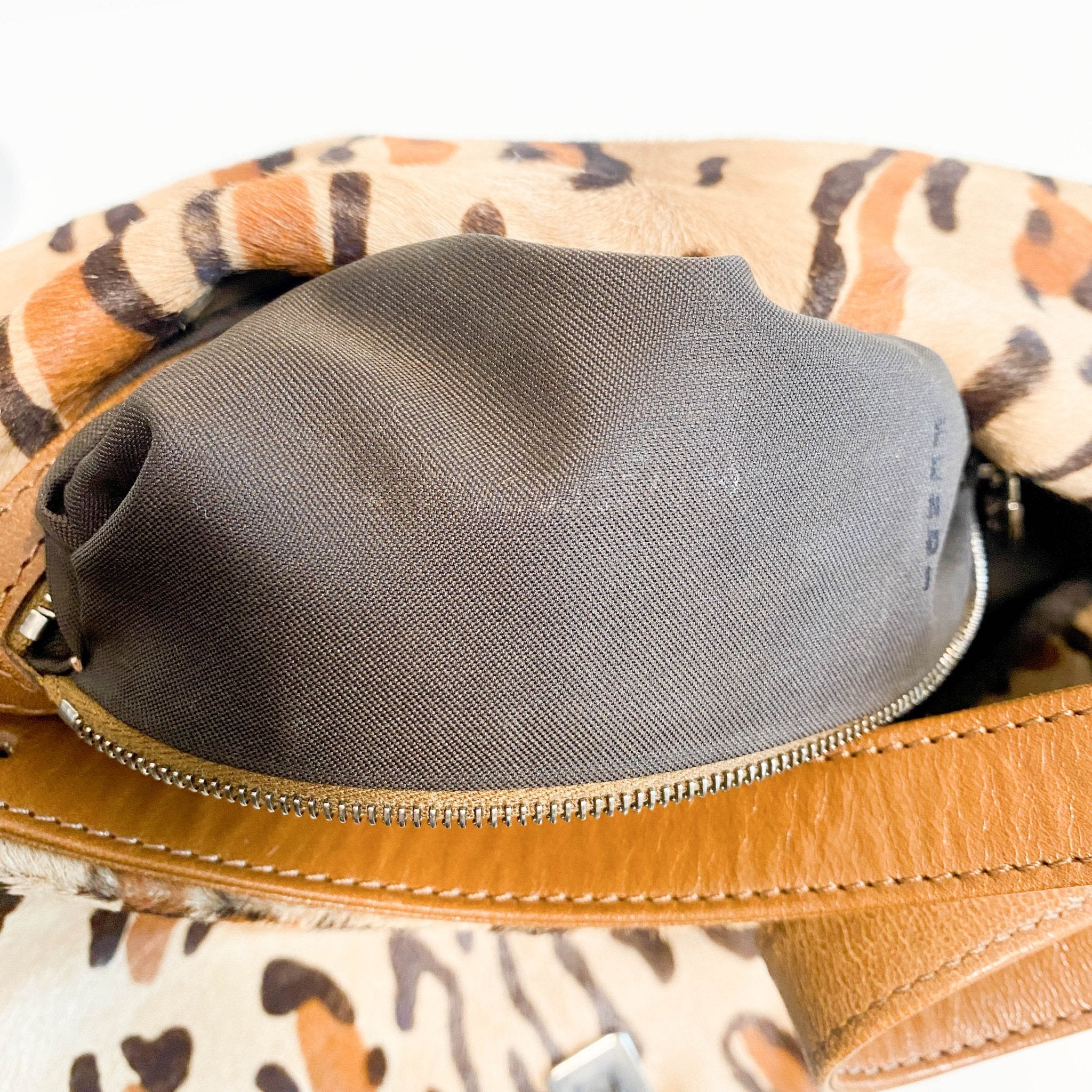 FENDI Mamma Baguette Pony Hair Leopard Print Shoulder Bag, in , Sold by HIVE PRELOVED - Shoulder Bags, ,