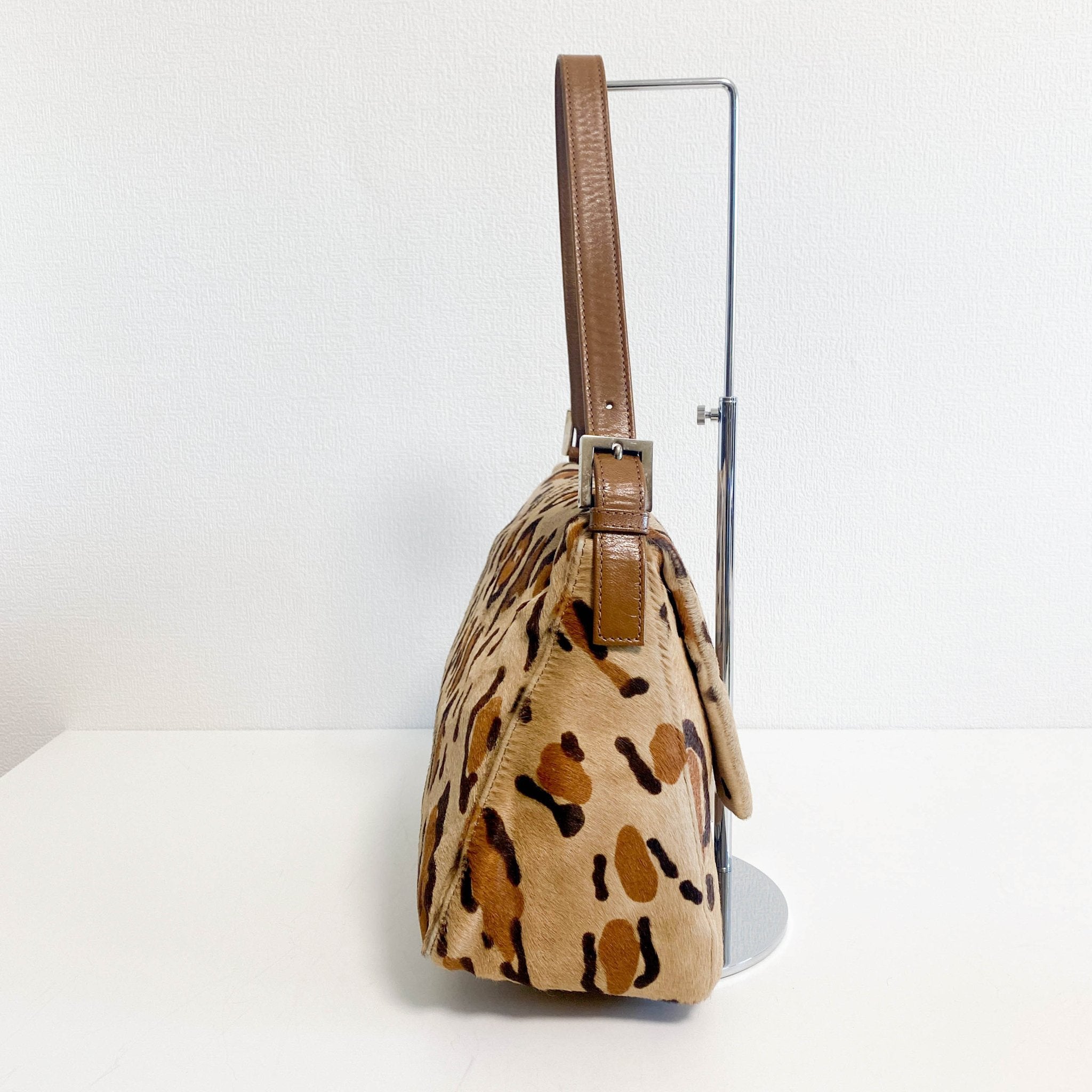 FENDI Mamma Baguette Pony Hair Leopard Print Shoulder Bag, in , Sold by HIVE PRELOVED - Shoulder Bags, ,