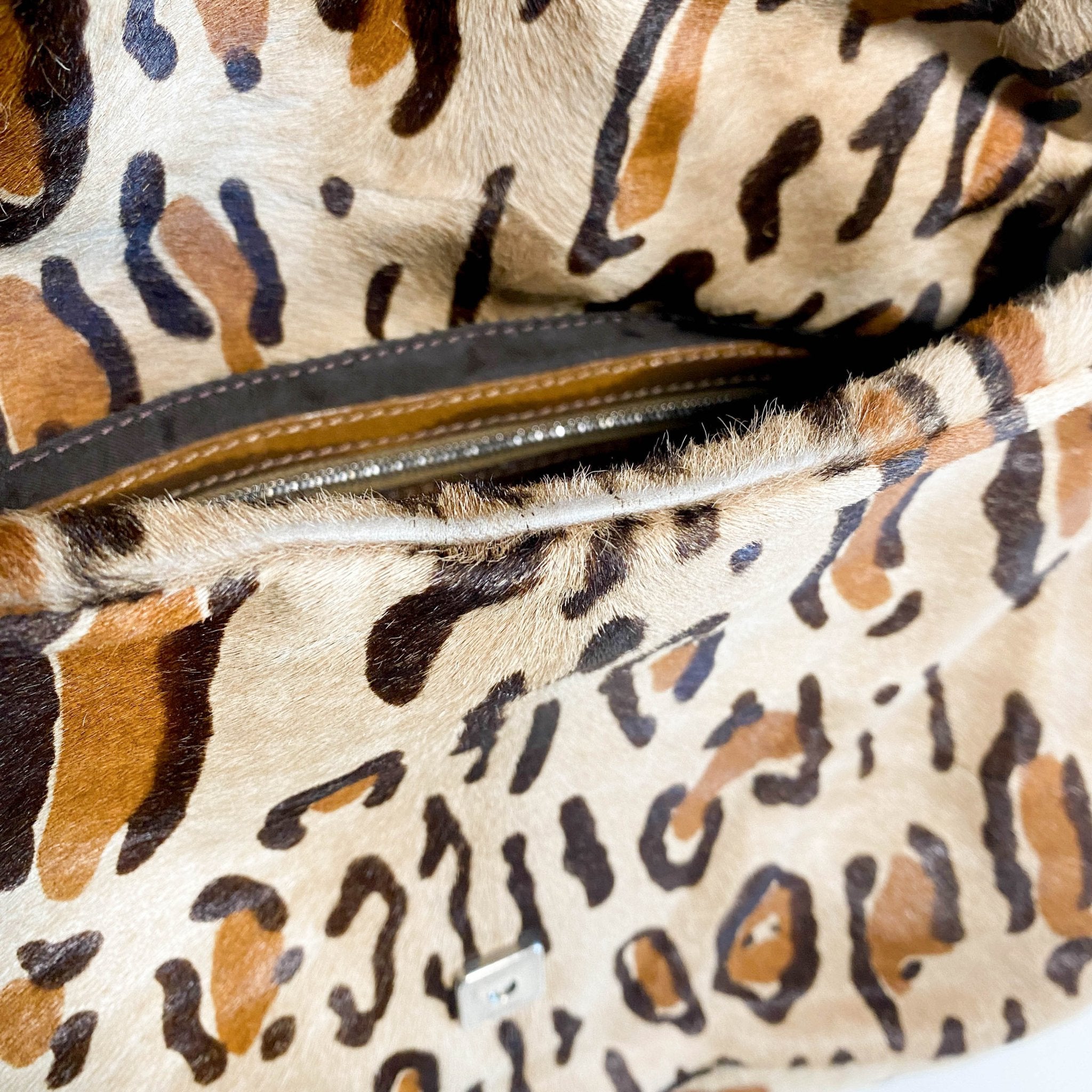 FENDI Mamma Baguette Pony Hair Leopard Print Shoulder Bag, in , Sold by HIVE PRELOVED - Shoulder Bags, ,