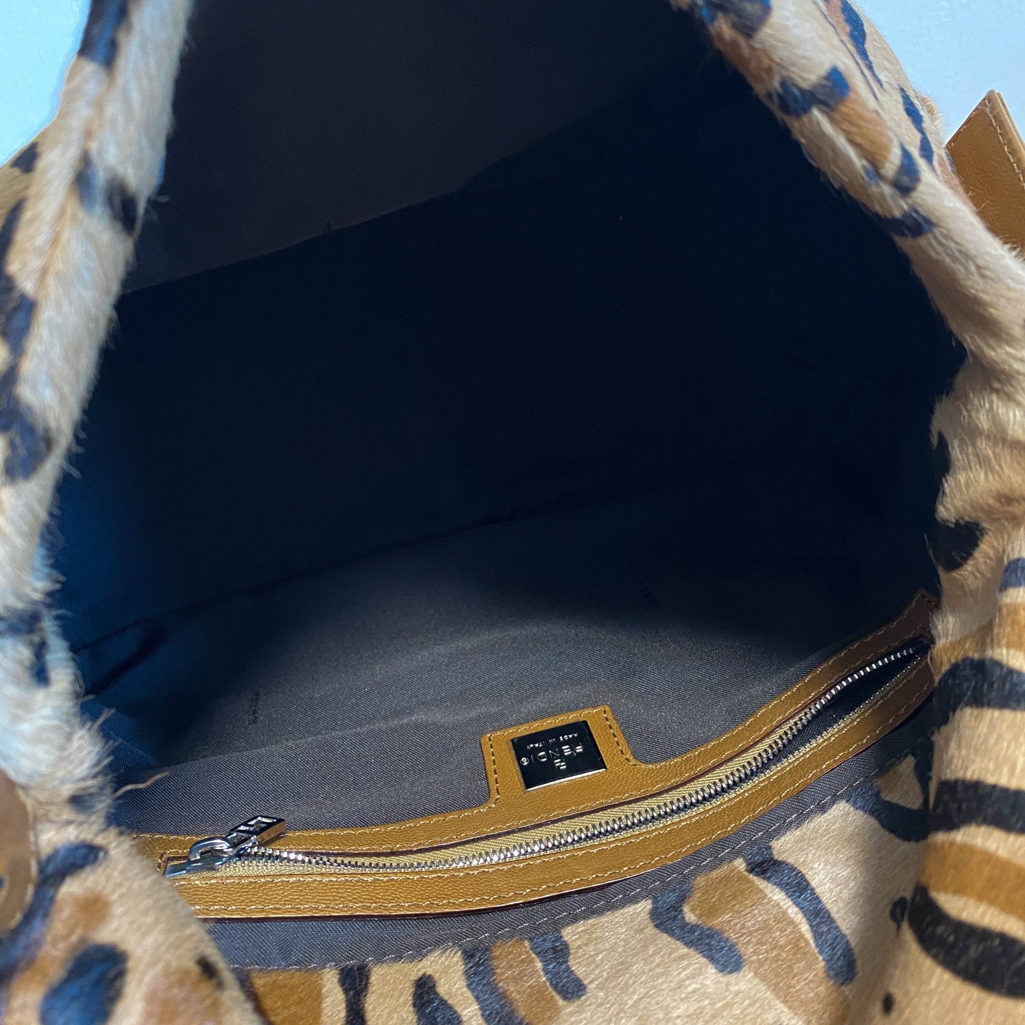 FENDI Mamma Baguette Pony Hair Leopard Print Shoulder Bag, in , Sold by HIVE PRELOVED - Shoulder Bags, ,