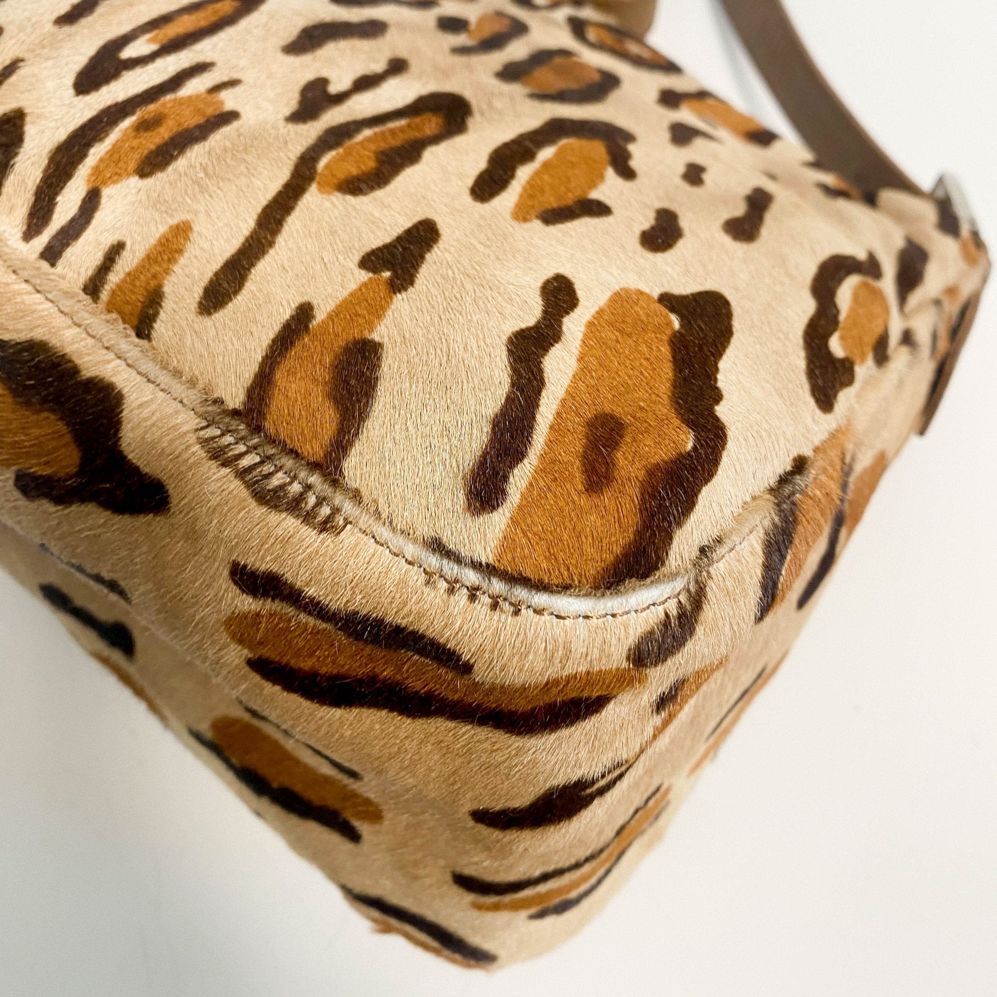 FENDI Mamma Baguette Pony Hair Leopard Print Shoulder Bag, in , Sold by HIVE PRELOVED - Shoulder Bags, ,