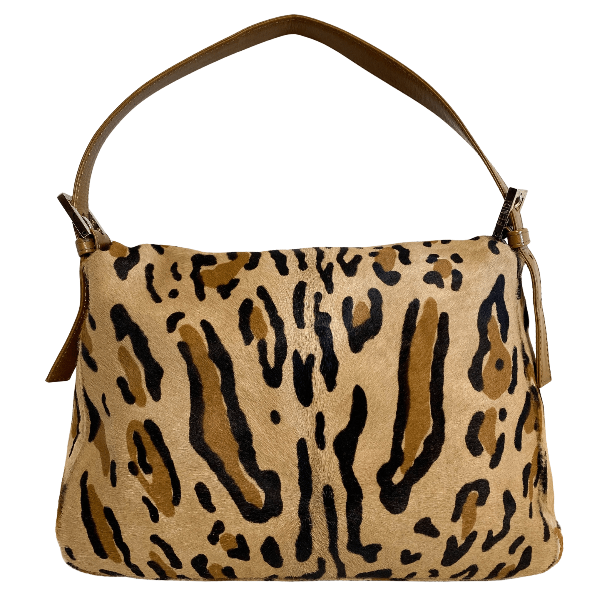 FENDI Mamma Baguette Pony Hair Leopard Print Shoulder Bag, in , Sold by HIVE PRELOVED - Shoulder Bags, ,
