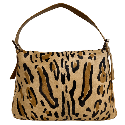 FENDI Mamma Baguette Pony Hair Leopard Print Shoulder Bag, in , Sold by HIVE PRELOVED - Shoulder Bags, ,