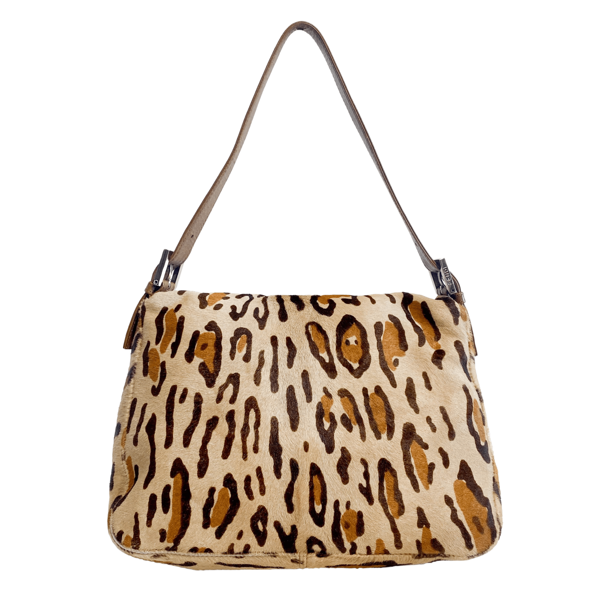 FENDI Mamma Baguette Pony Hair Leopard Print Shoulder Bag, in , Sold by HIVE PRELOVED - Shoulder Bags, ,