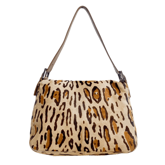 FENDI Mamma Baguette Pony Hair Leopard Print Shoulder Bag, in , Sold by HIVE PRELOVED - Shoulder Bags, ,