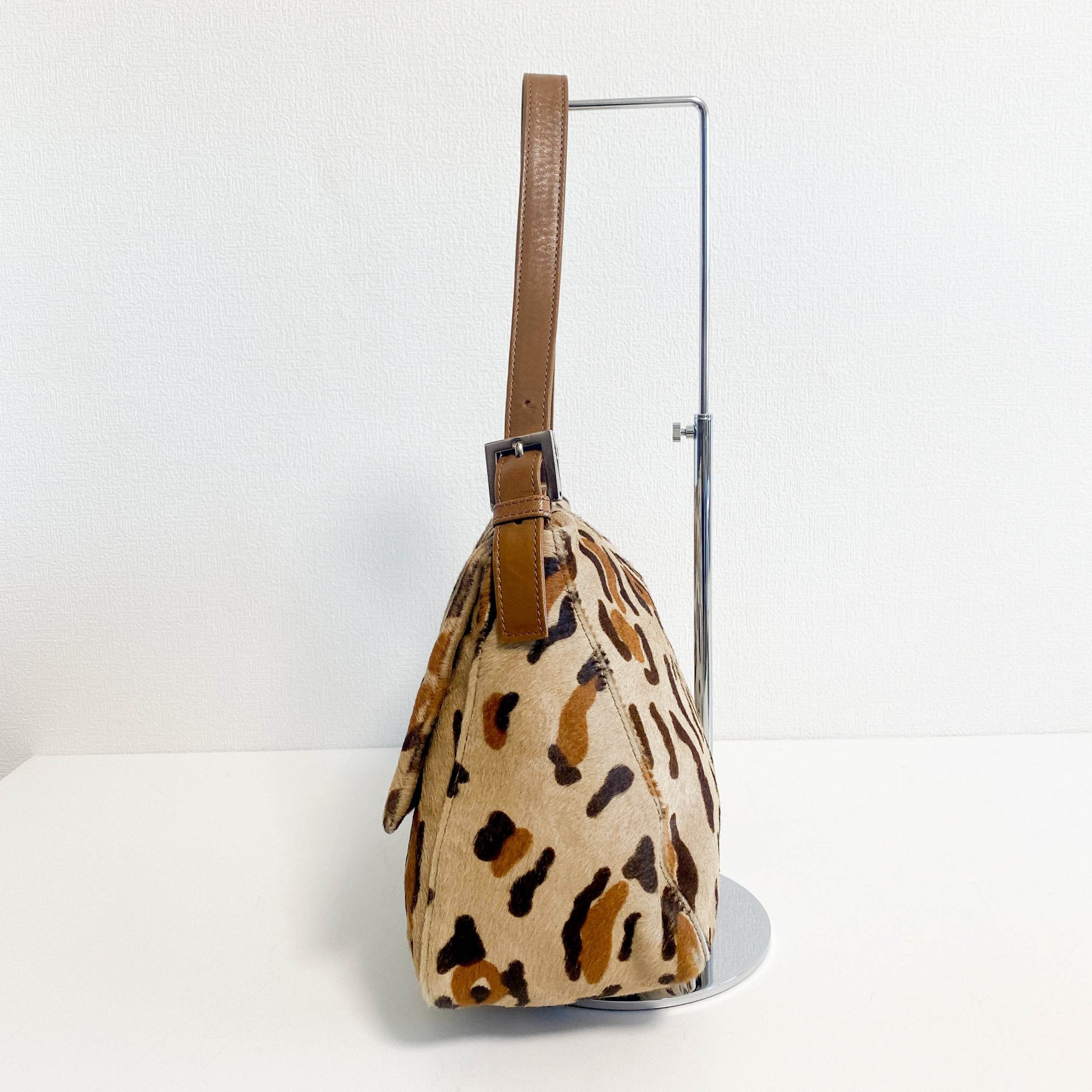 FENDI Mamma Baguette Pony Hair Leopard Print Shoulder Bag, in , Sold by HIVE PRELOVED - Shoulder Bags, ,