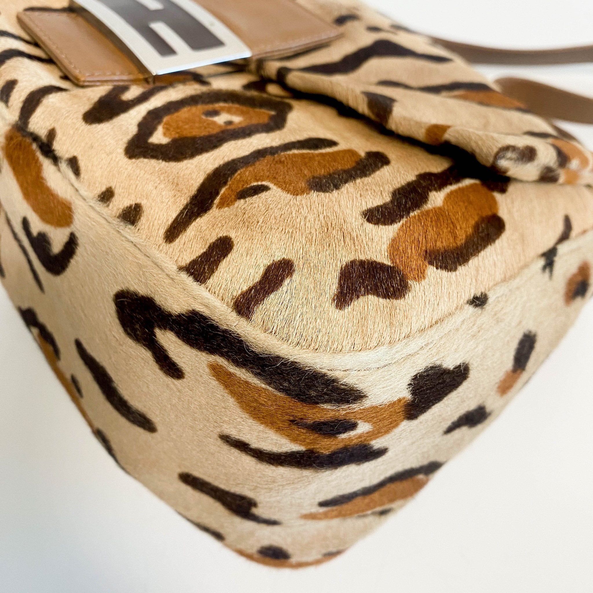 FENDI Mamma Baguette Pony Hair Leopard Print Shoulder Bag, in , Sold by HIVE PRELOVED - Shoulder Bags, ,