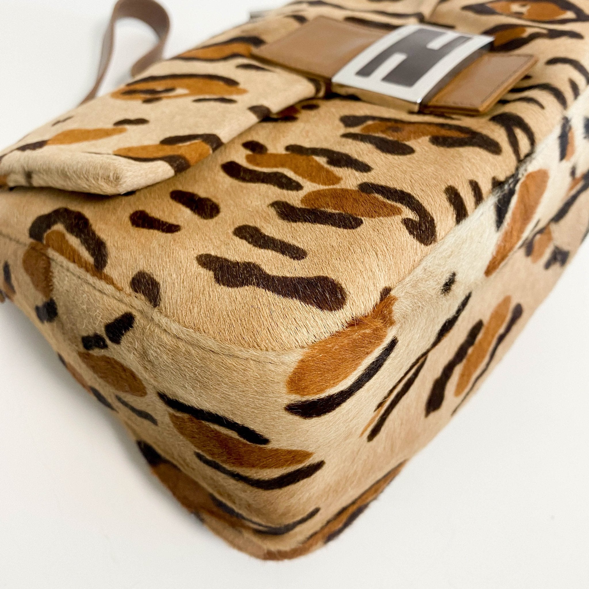 FENDI Mamma Baguette Pony Hair Leopard Print Shoulder Bag, in , Sold by HIVE PRELOVED - Shoulder Bags, ,